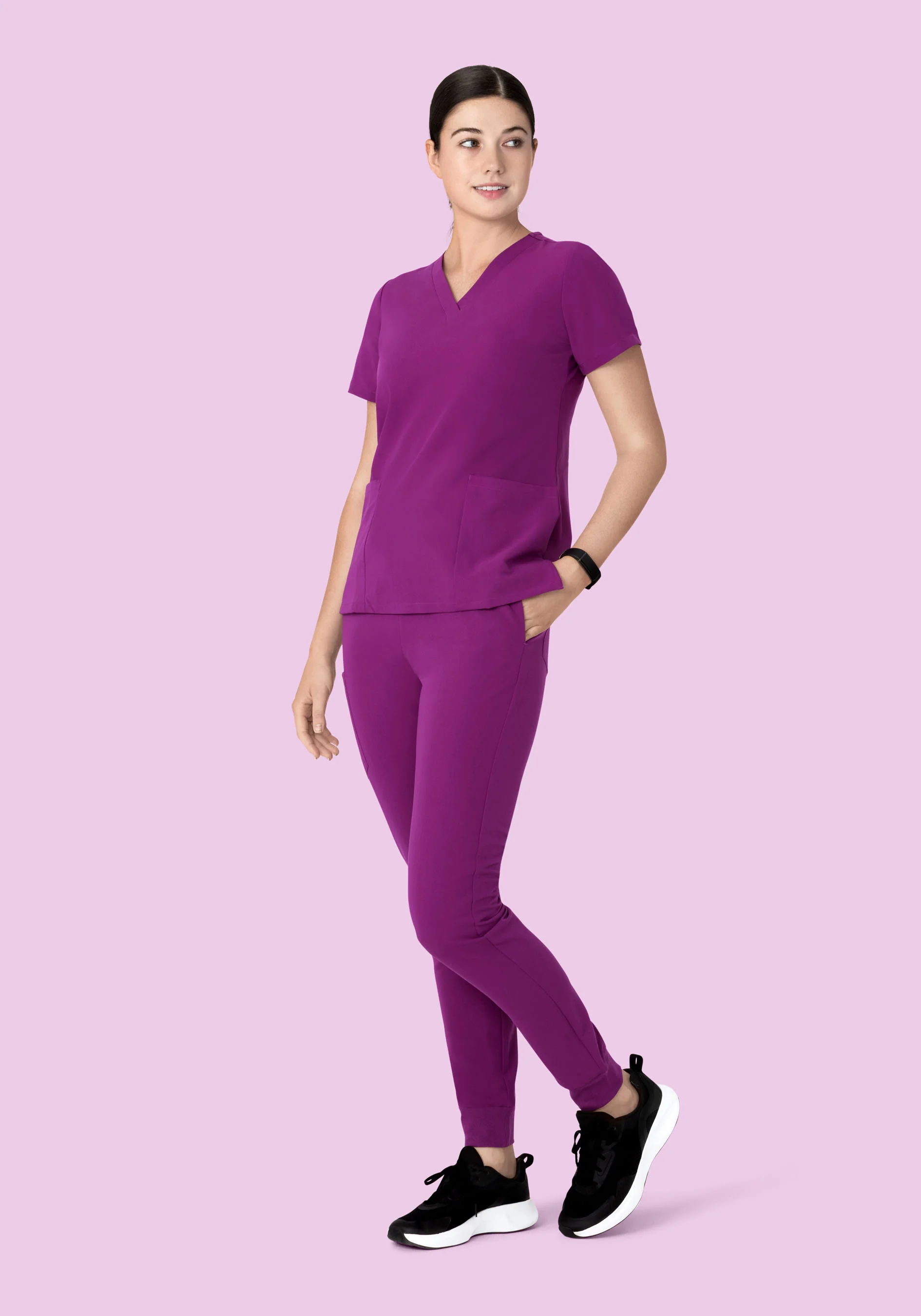 6 Pocket Top Dark Orchid - Image 4