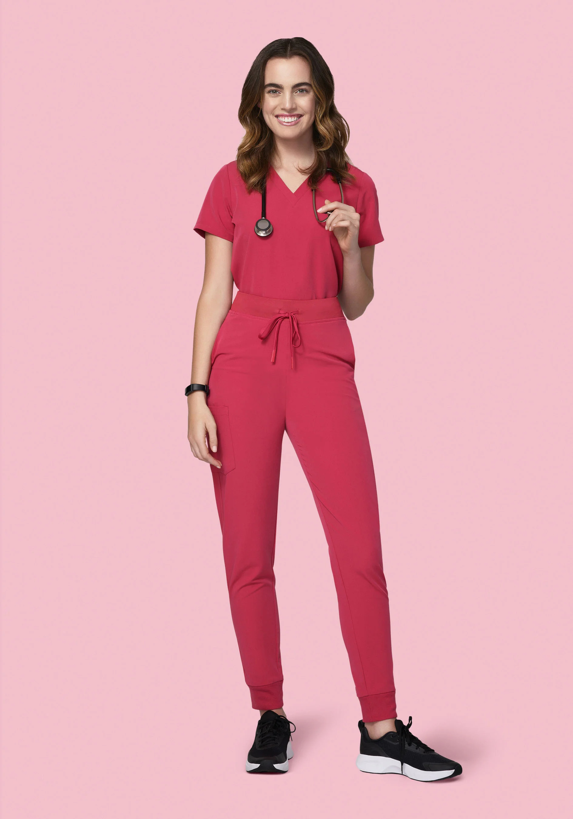 6 Pocket Top Deep Rose - Image 2