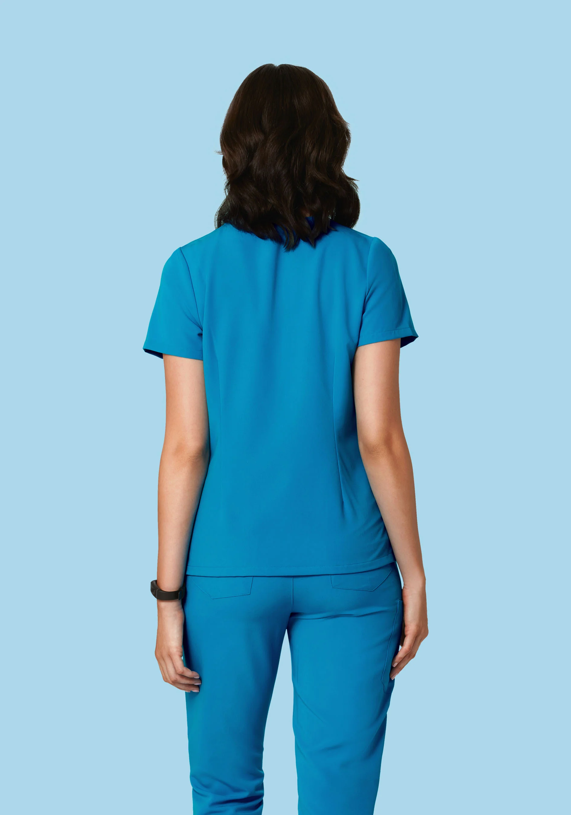 6 Pocket Top Electric Blue - Image 3