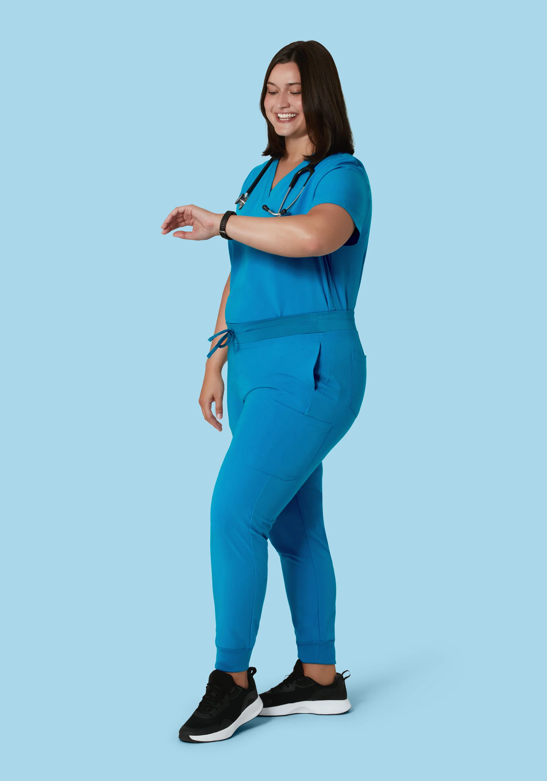 6 Pocket Top Electric Blue - Image 6