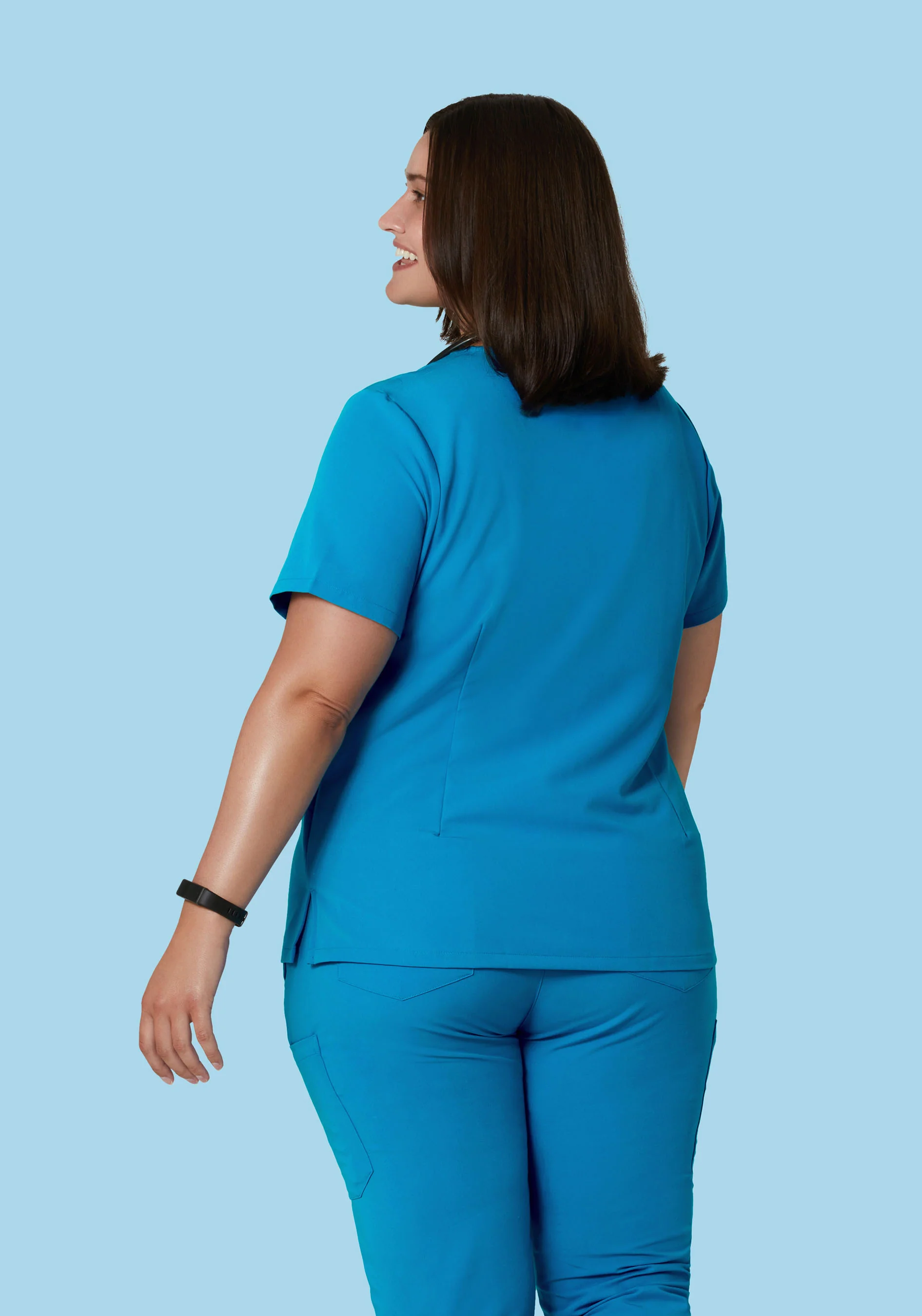 6 Pocket Top Electric Blue - Image 7