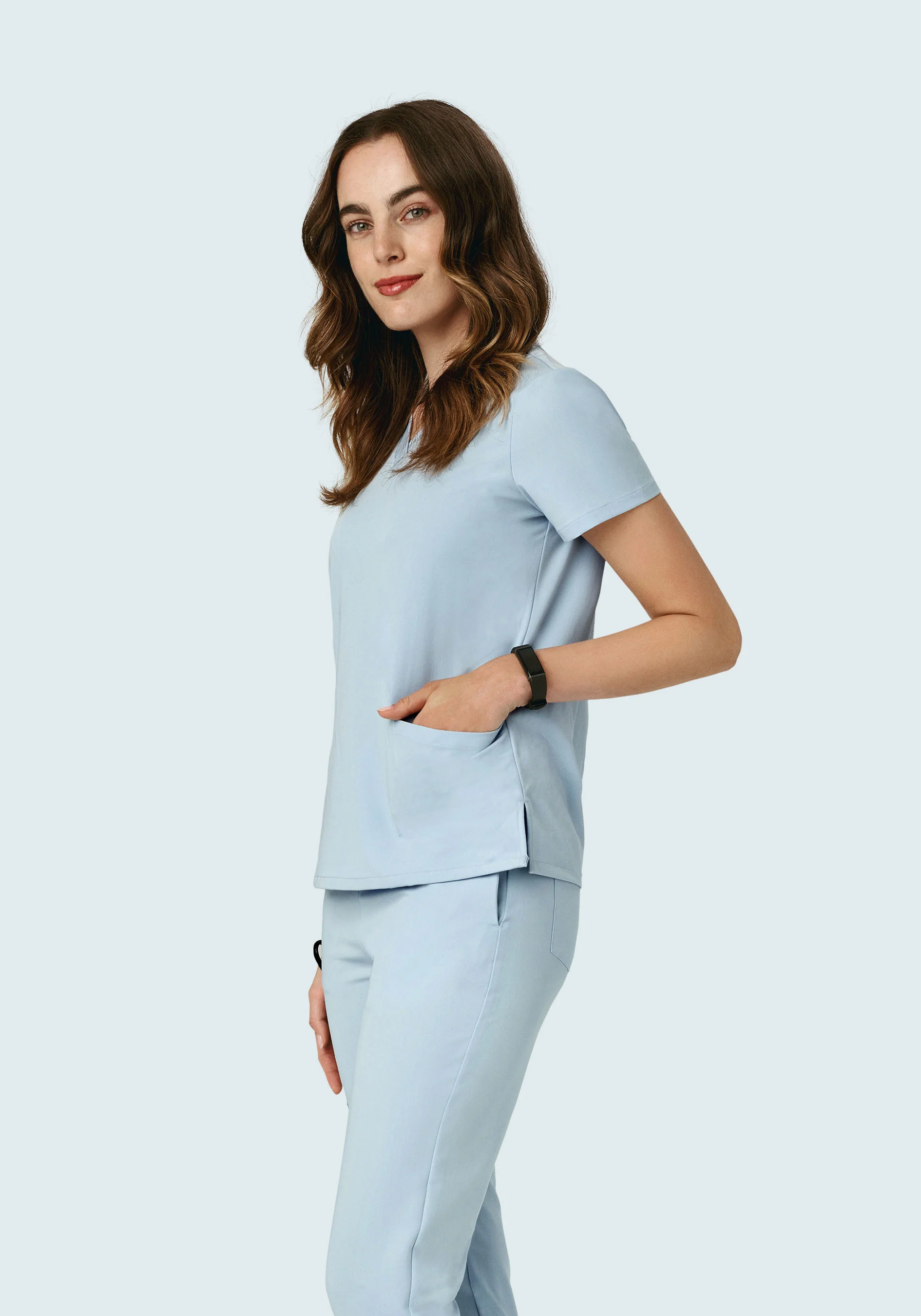 6 Pocket Top Powder Blue - Image 4