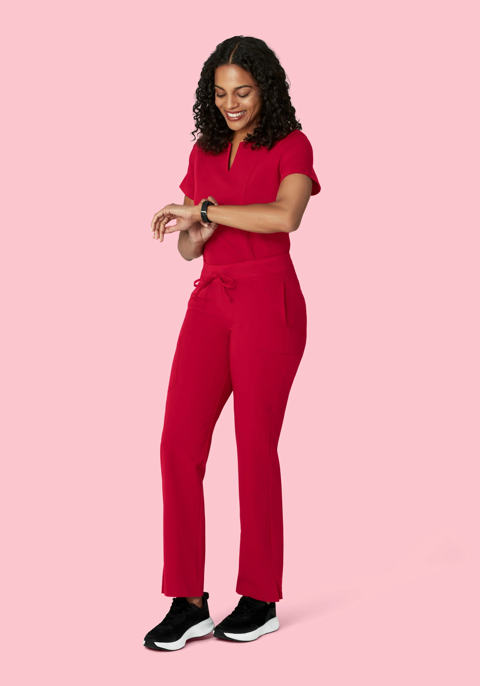 9 Pocket Cargo Pants Crimson - Image 4