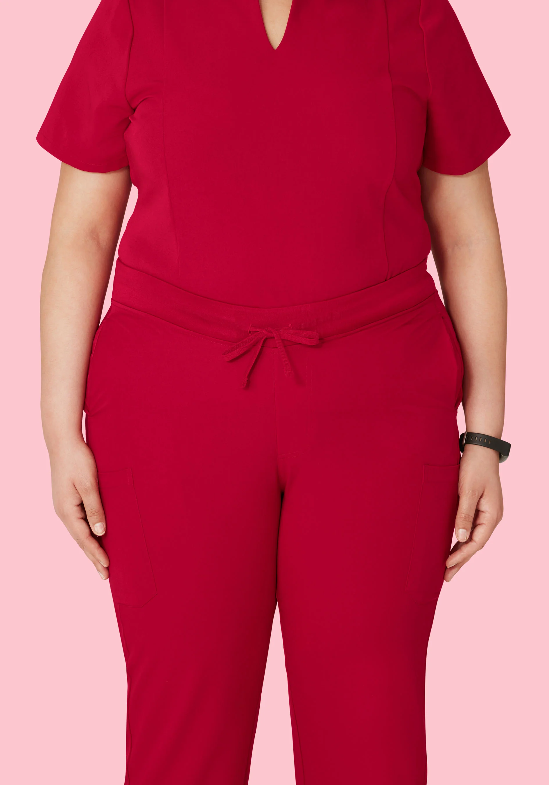 9 Pocket Cargo Pants Crimson - Image 7