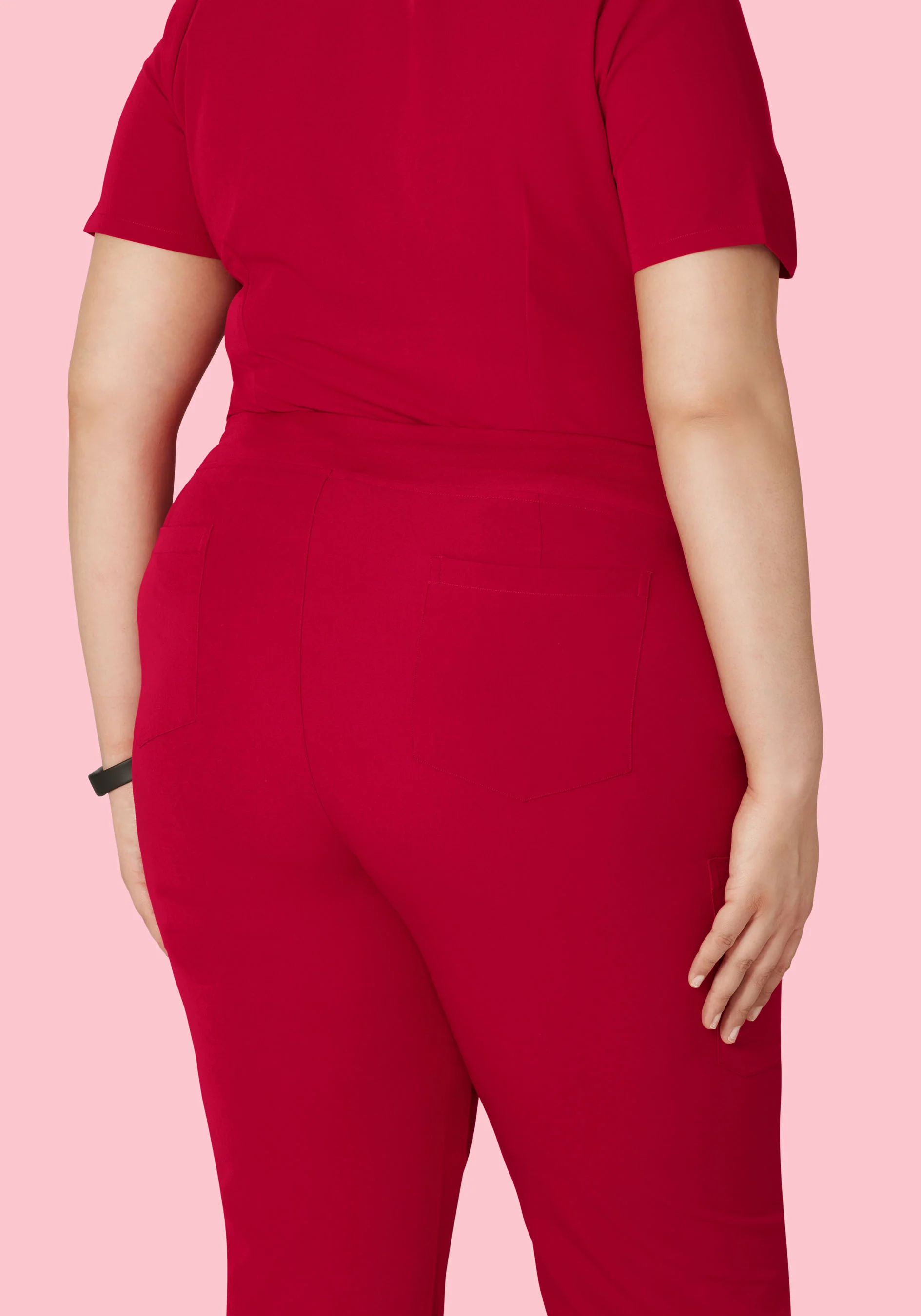 9 Pocket Cargo Pants Crimson - Image 9