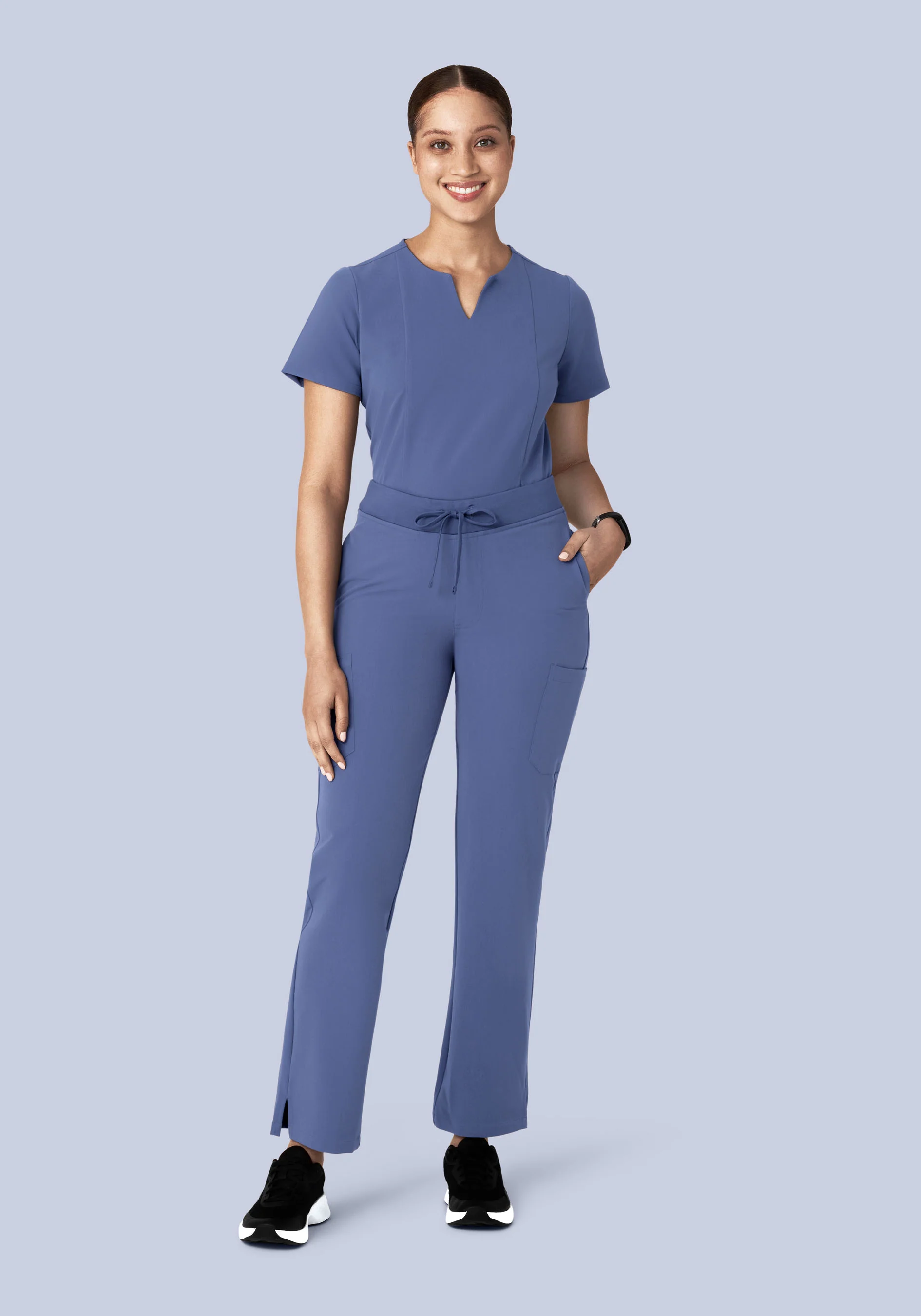9 Pocket Cargo Pants Deep Periwinkle - Image 4