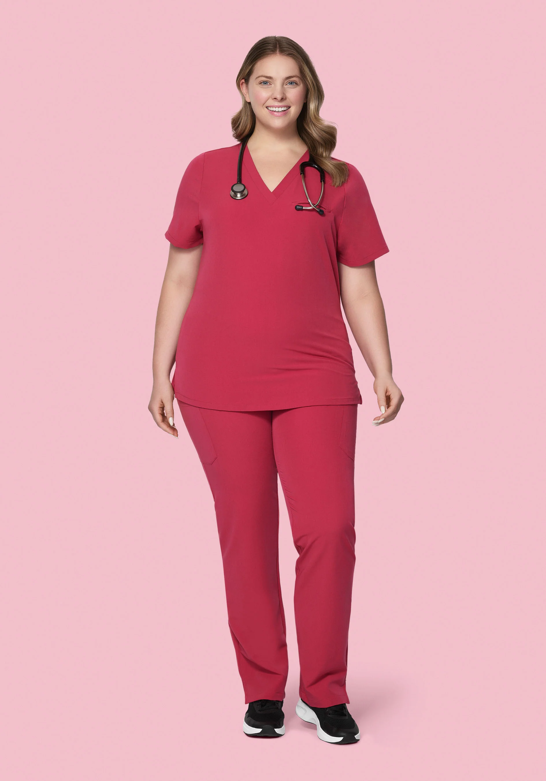 9 Pocket Cargo Pants Deep Rose - Image 5