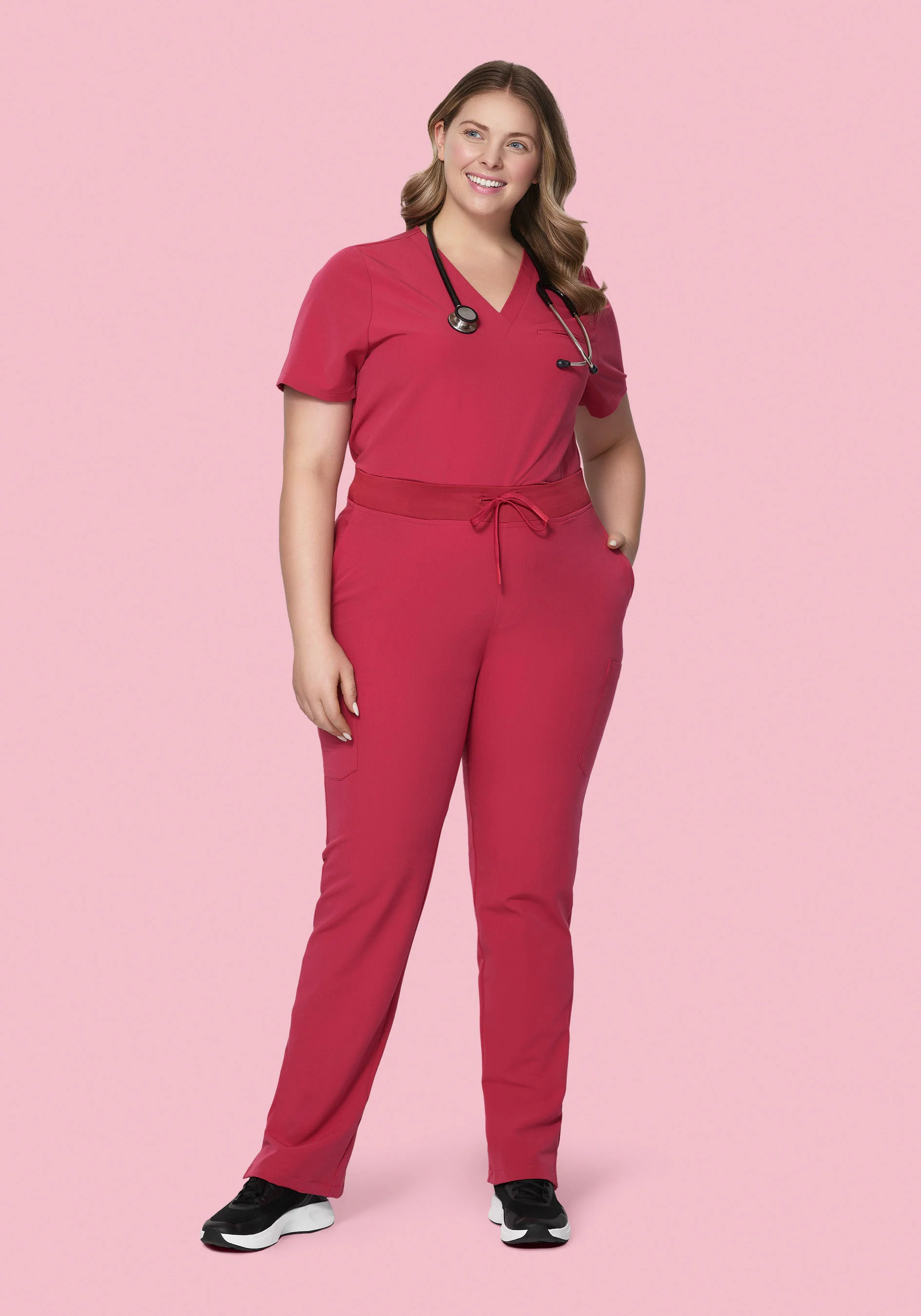 9 Pocket Cargo Pants Deep Rose - Image 7