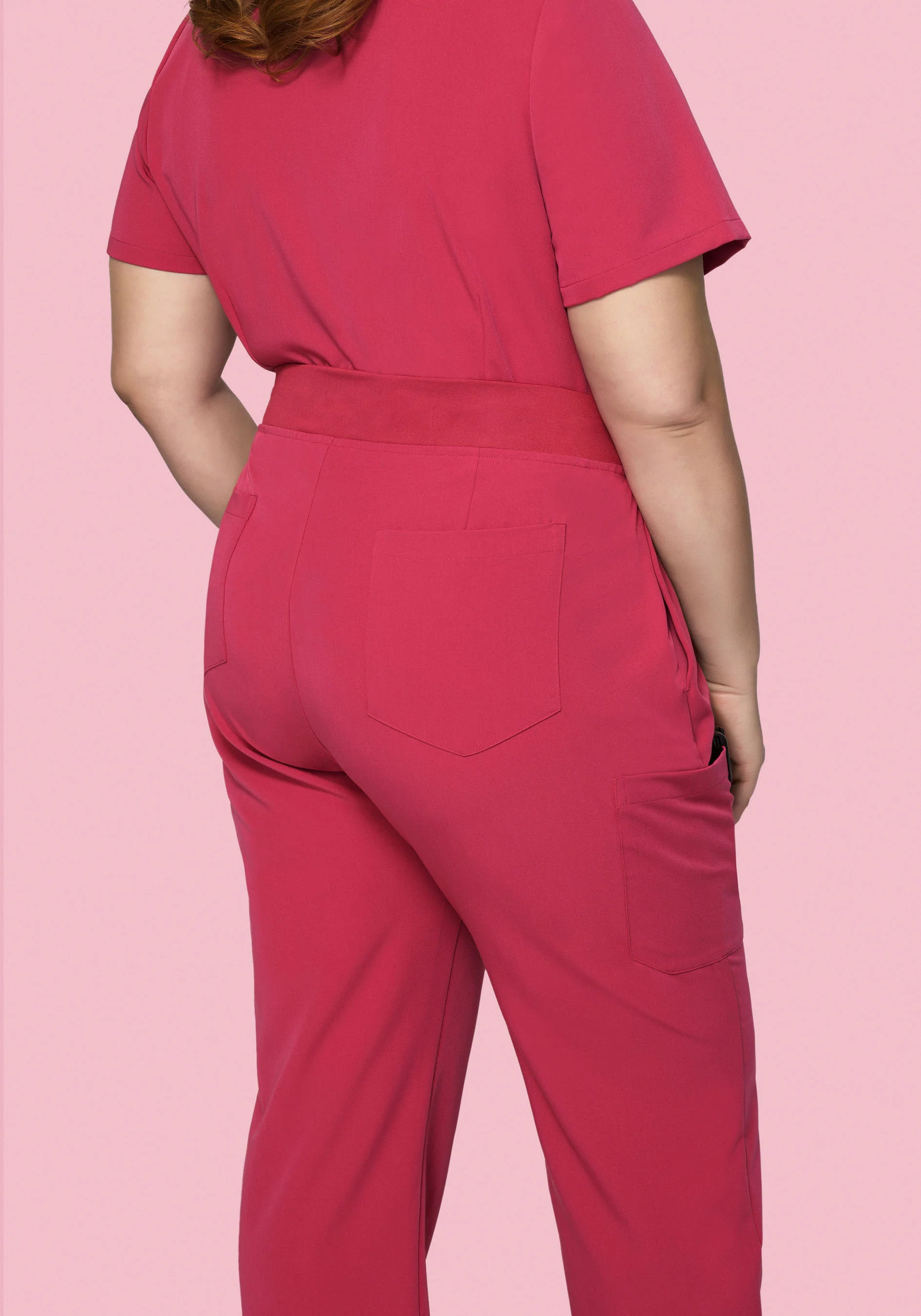 9 Pocket Cargo Pants Deep Rose - Image 8