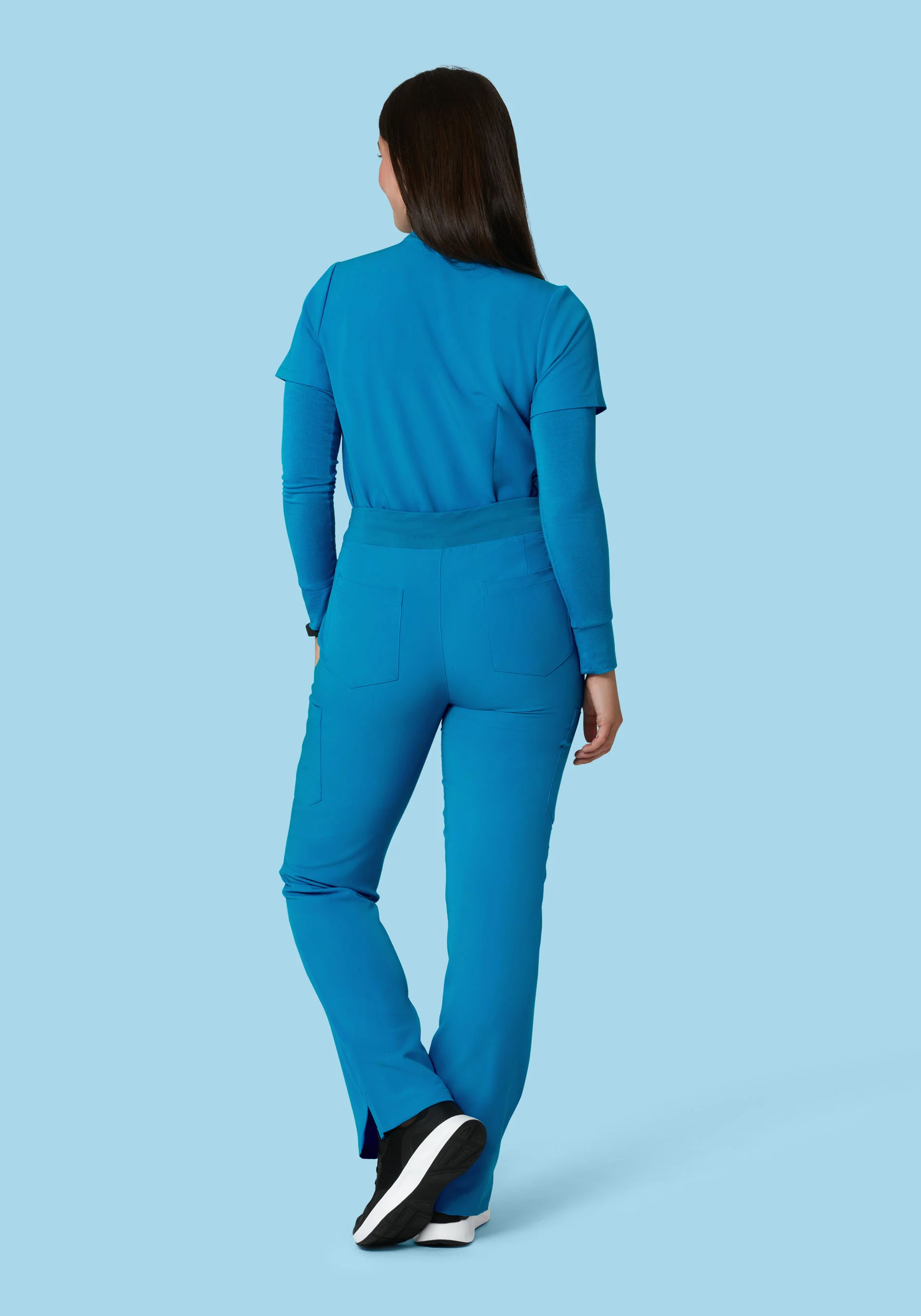 9 Pocket Cargo Pants Electric Blue - Image 3