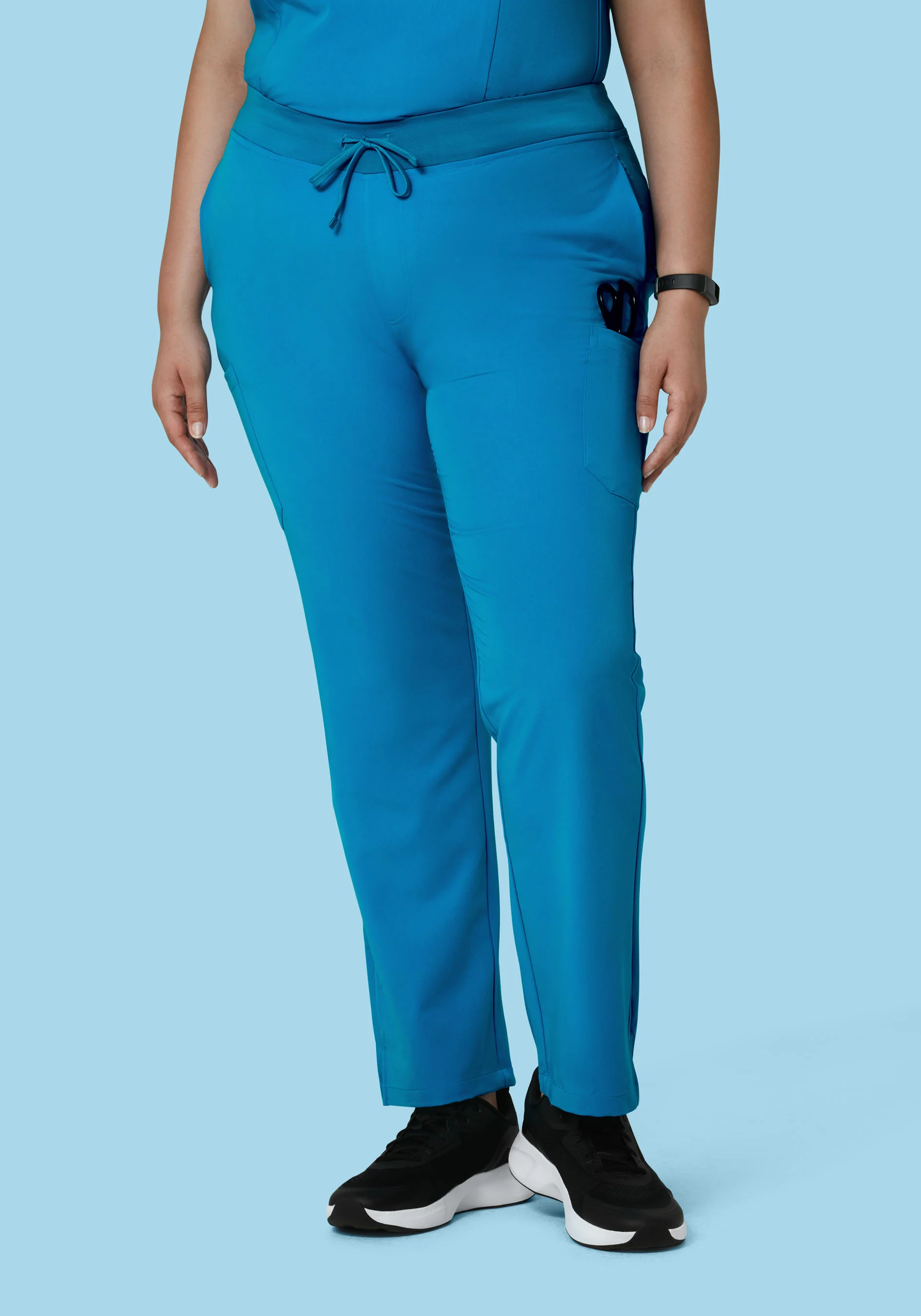 9 Pocket Cargo Pants Electric Blue - Image 4