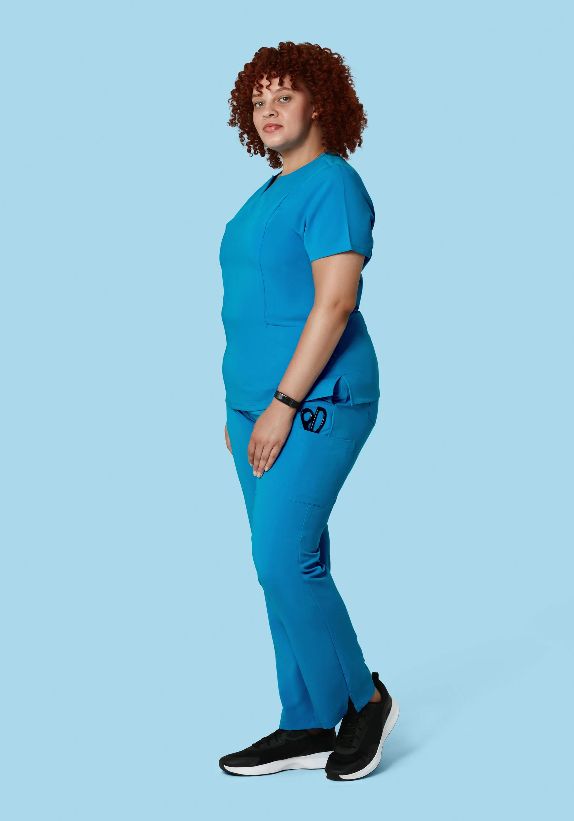 9 Pocket Cargo Pants Electric Blue - Image 5