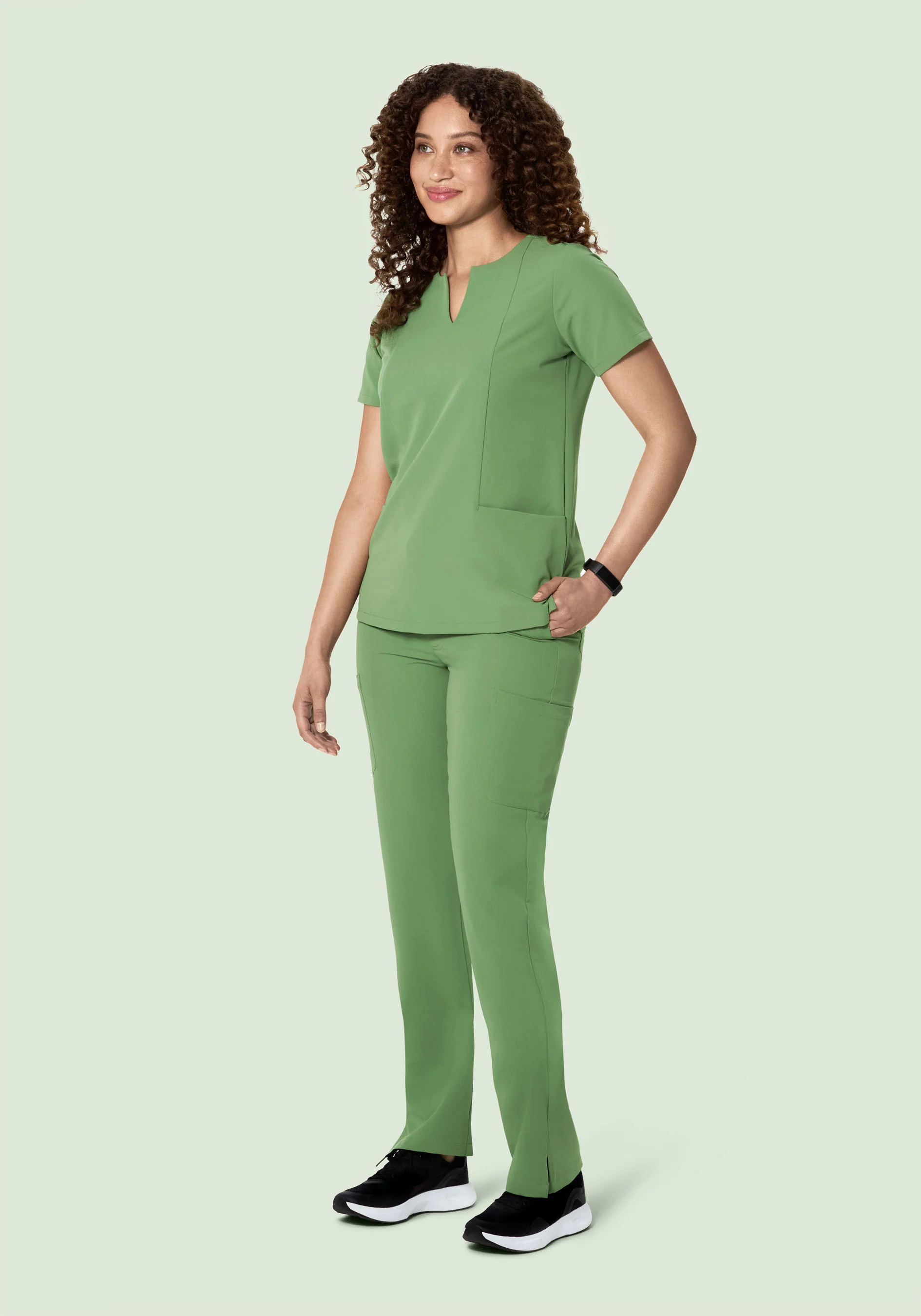 9 Pocket Cargo Pants Hazel Green - Image 3