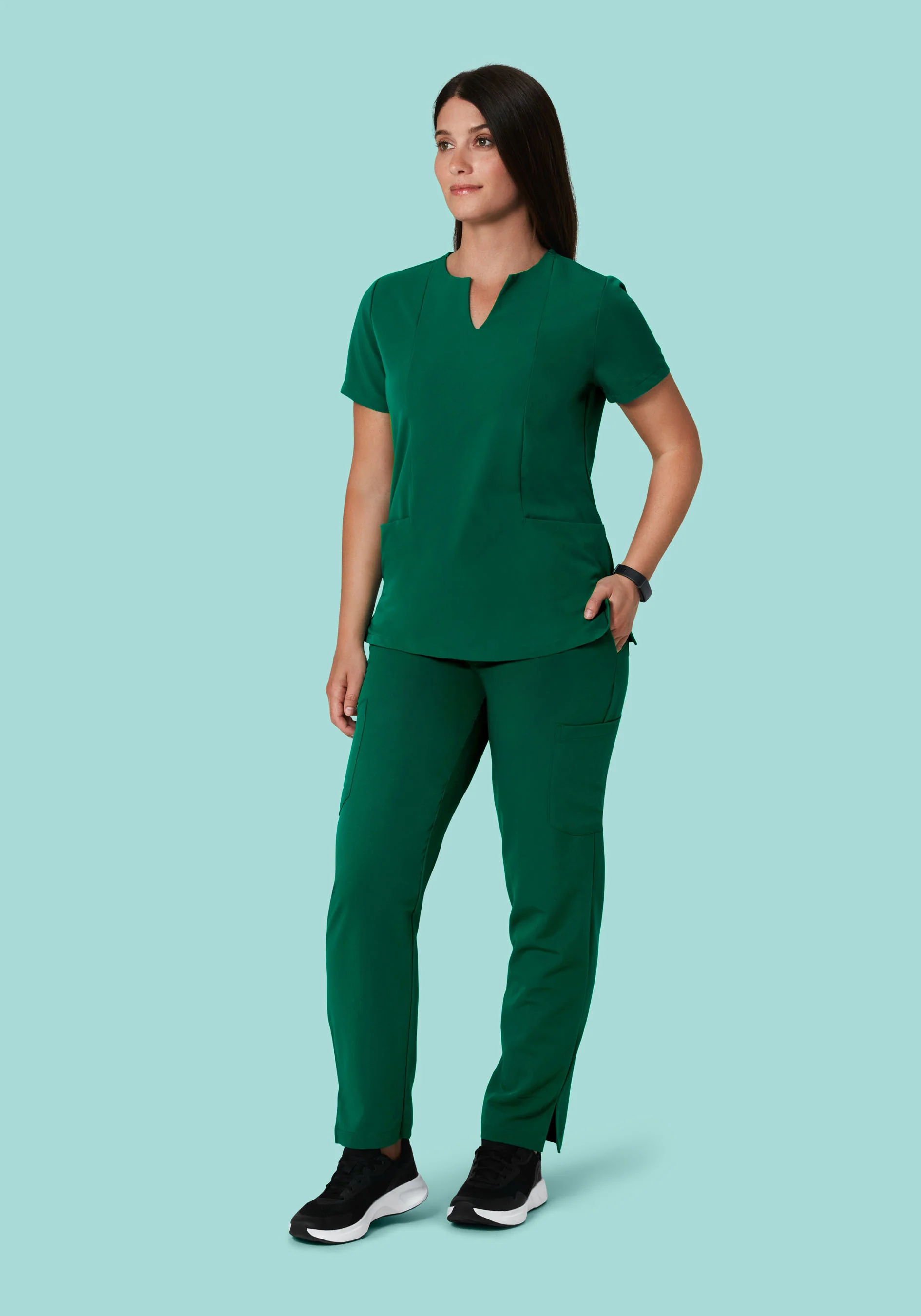 9 Pocket Cargo Pants Hunter Green - Image 5