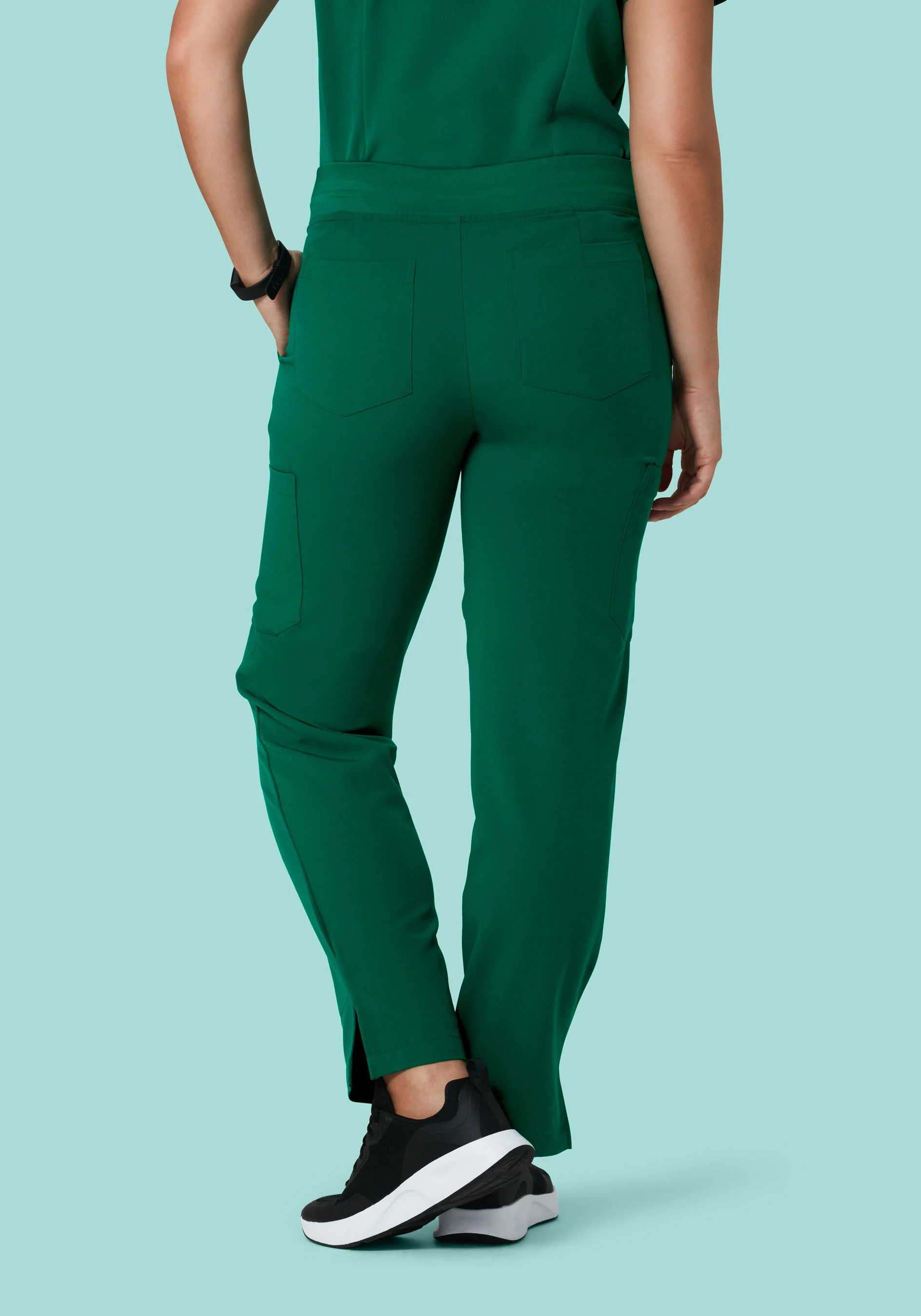 9 Pocket Cargo Pants Hunter Green - Image 6