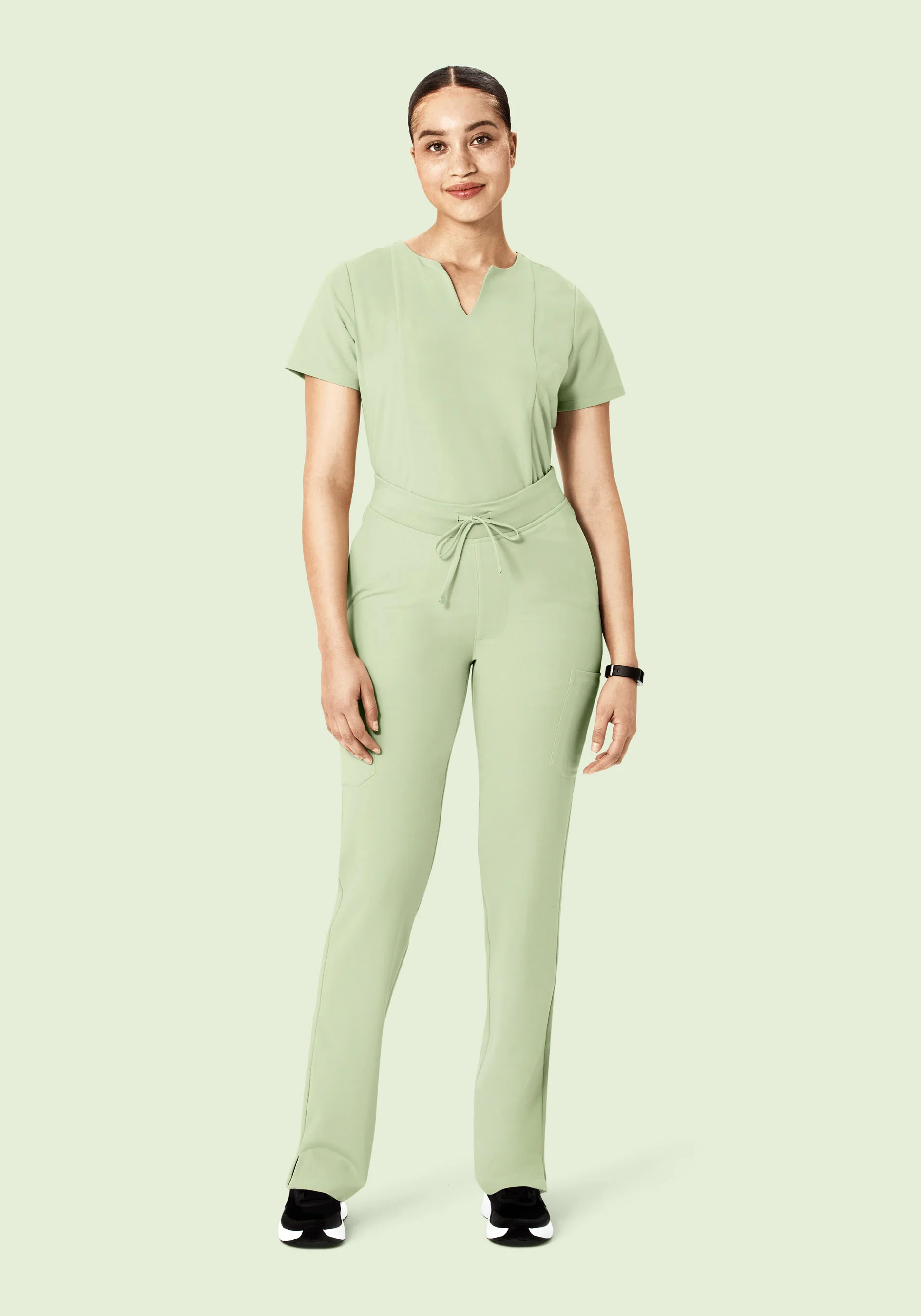 9 Pocket Cargo Pants Matcha - Image 4