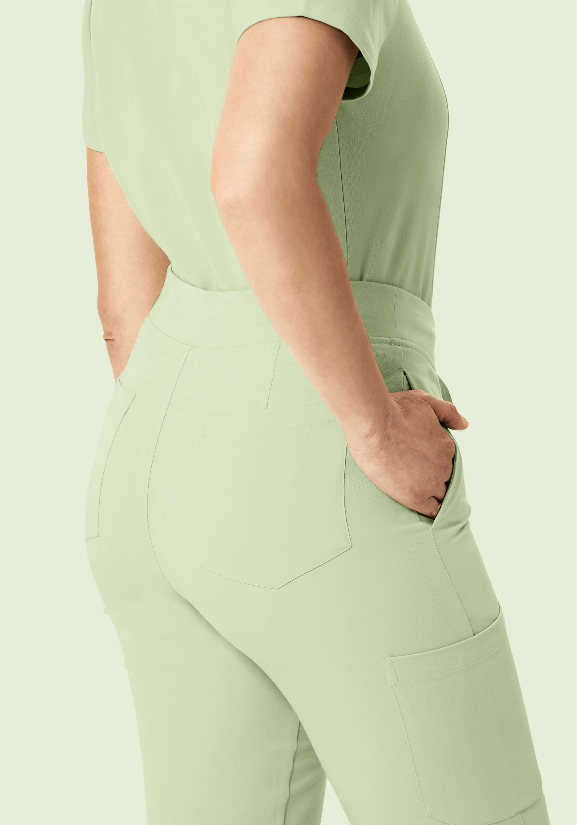 9 Pocket Cargo Pants Matcha - Image 5