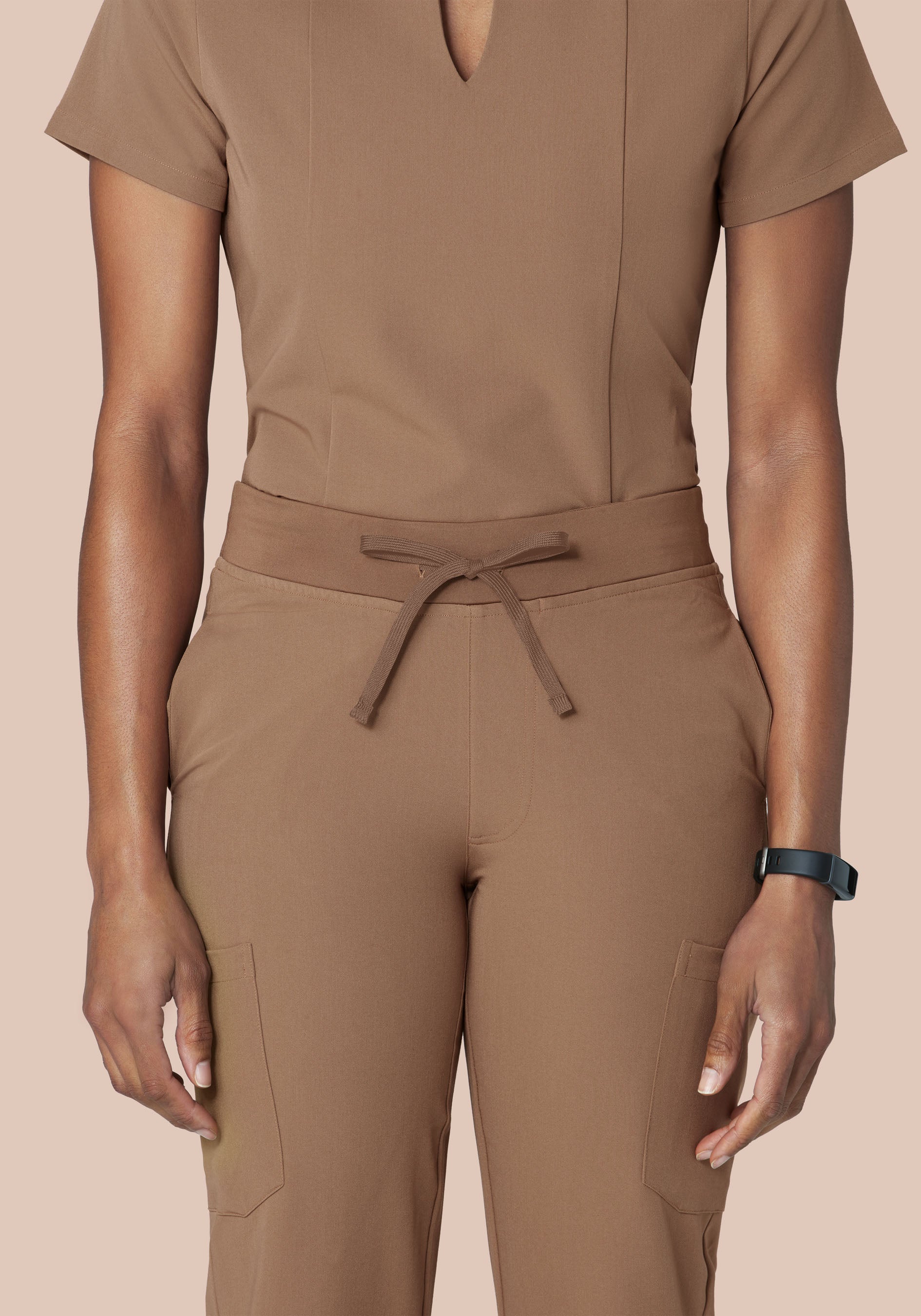 9 Pocket Cargo Pants Mocha - Image 3