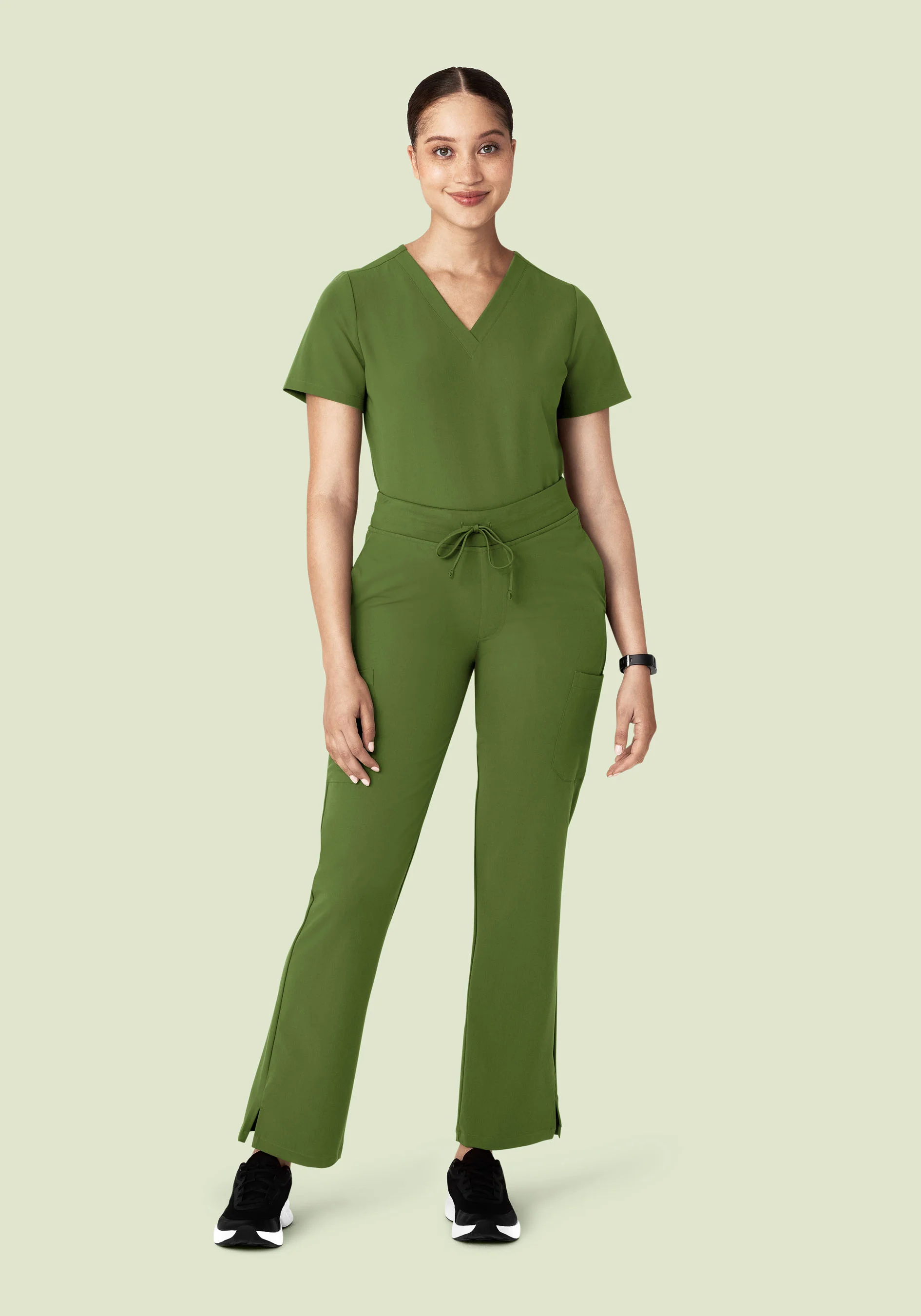 9 Pocket Cargo Pants Moss - Image 2