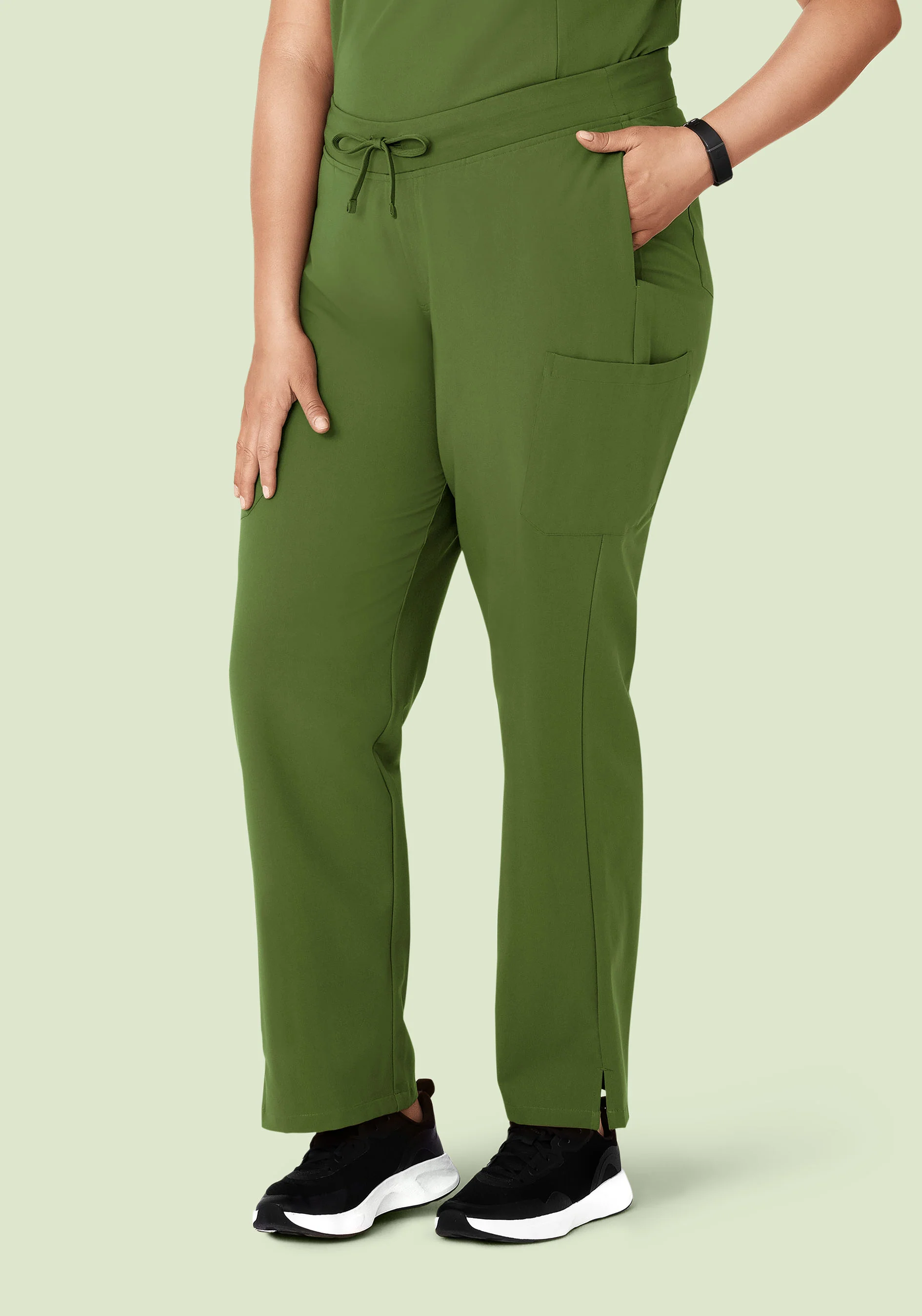 9 Pocket Cargo Pants Moss - Image 5