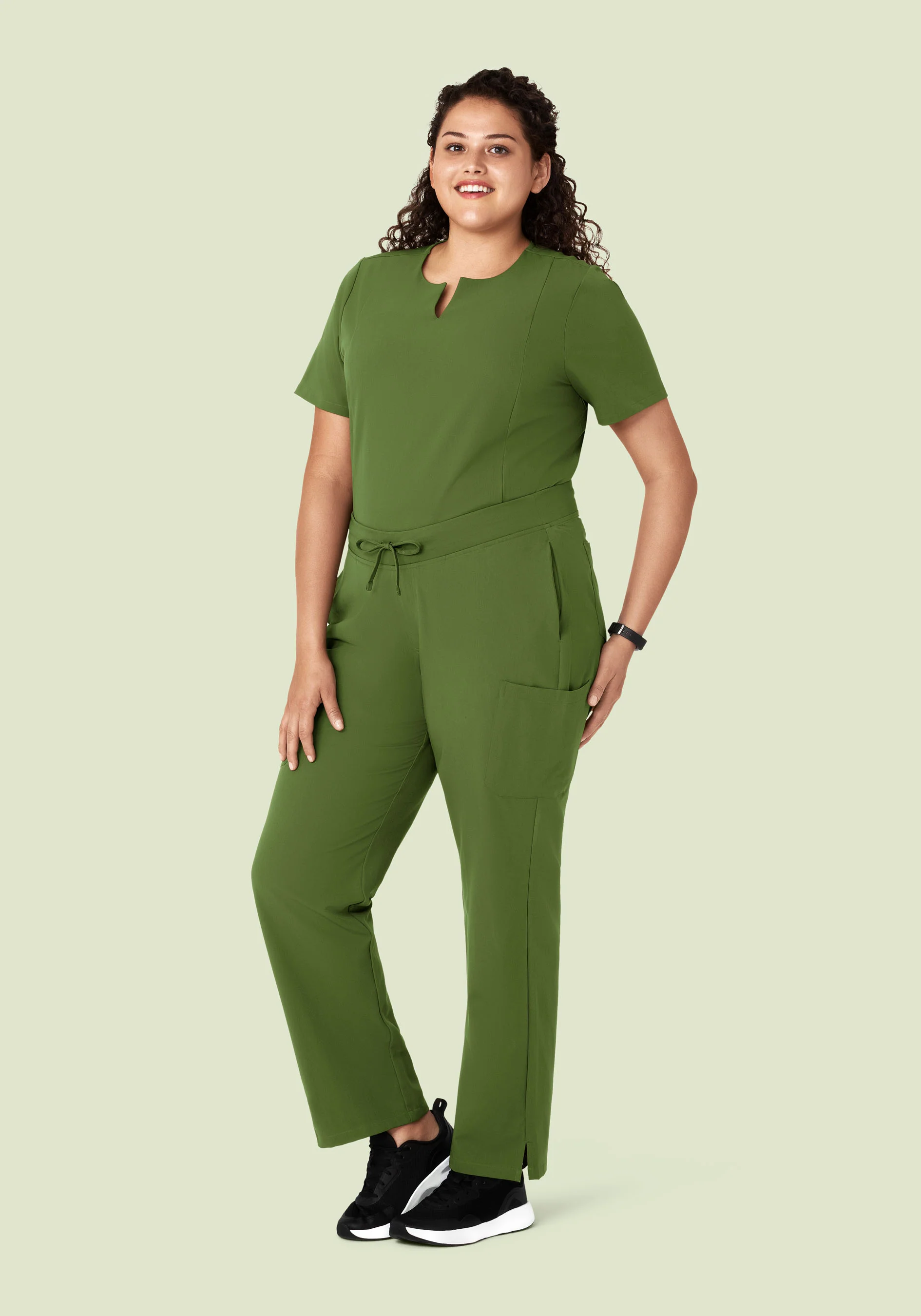 9 Pocket Cargo Pants Moss - Image 6