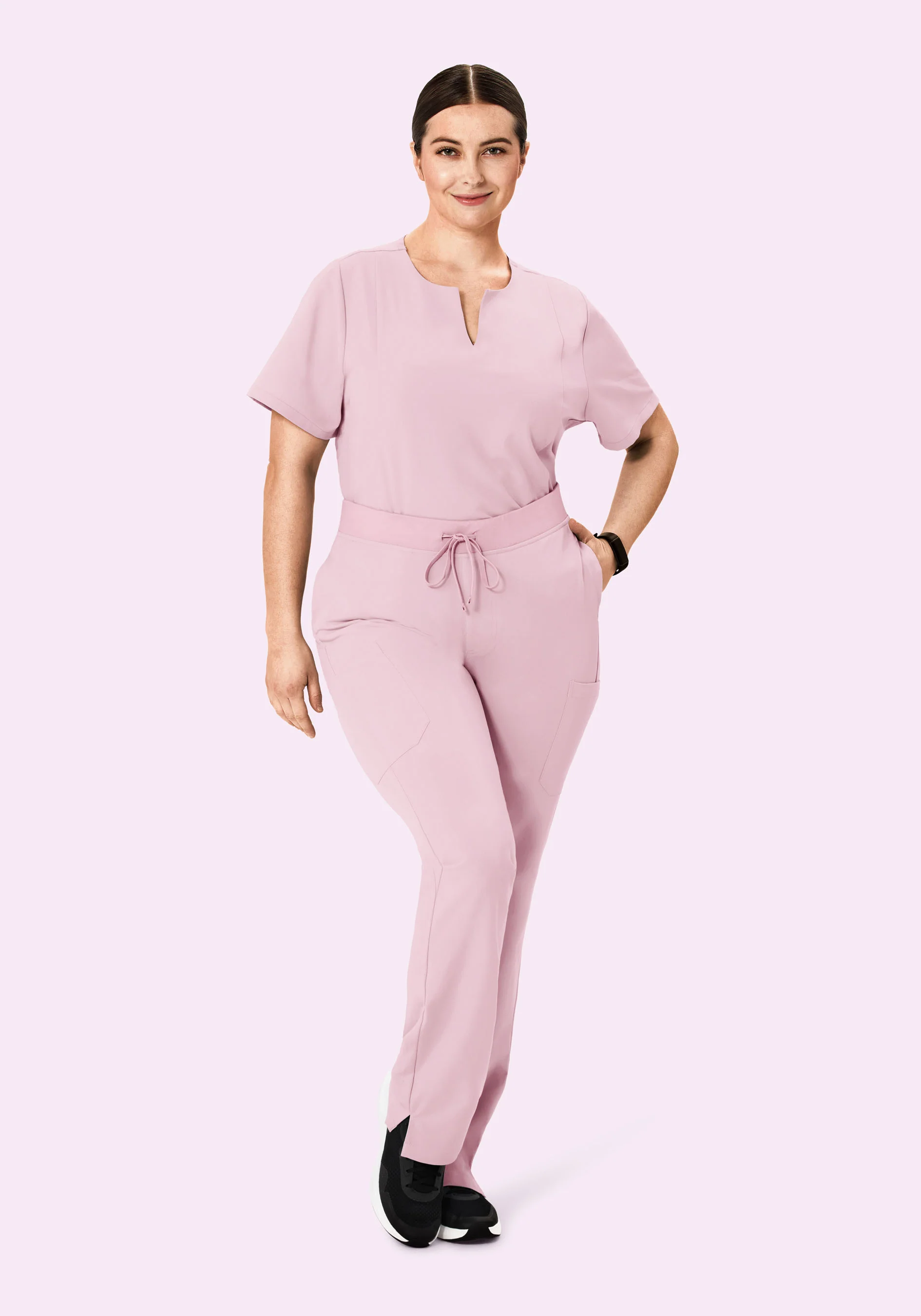 9 Pocket Cargo Pants Pink Pearl - Image 6
