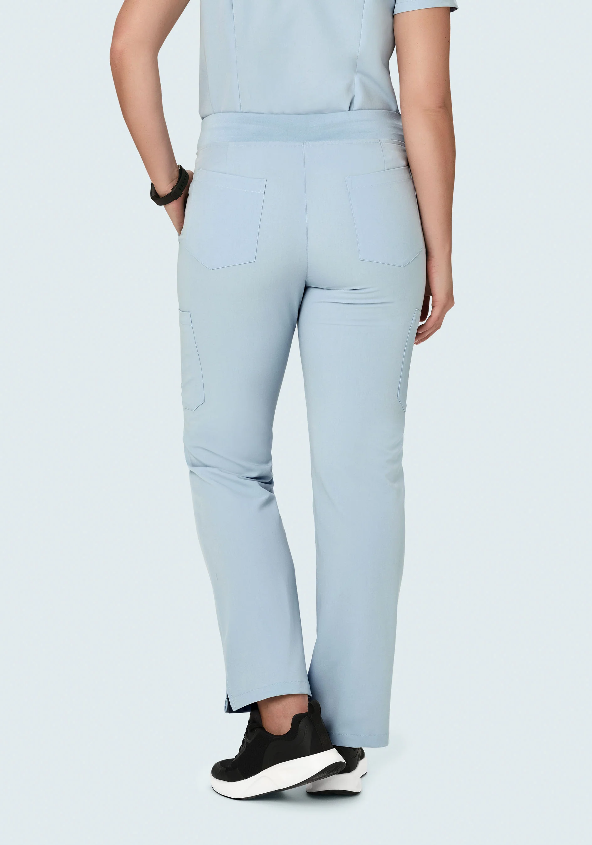 9 Pocket Cargo Pants Powder Blue - Image 6
