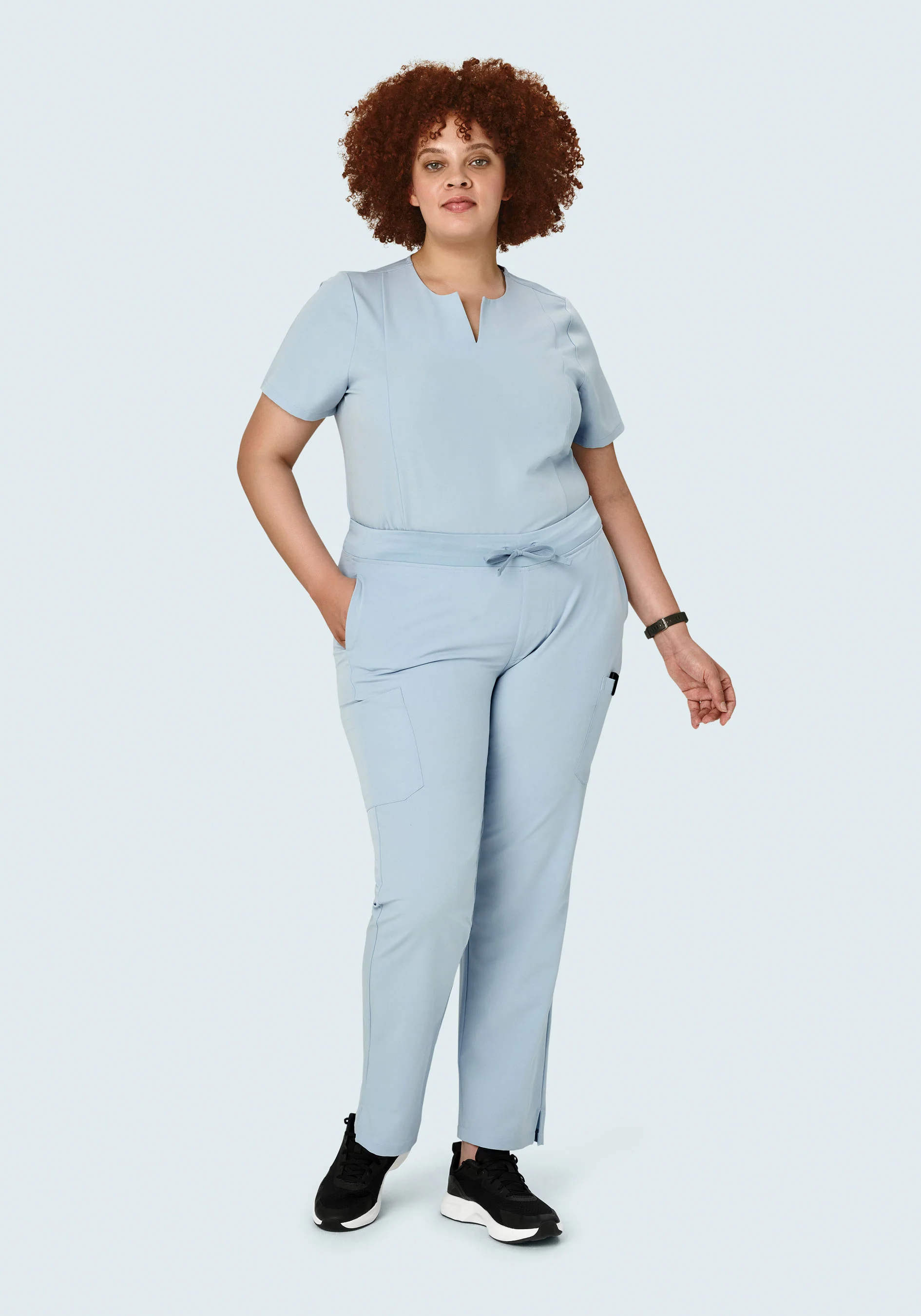 9 Pocket Cargo Pants Powder Blue - Image 7