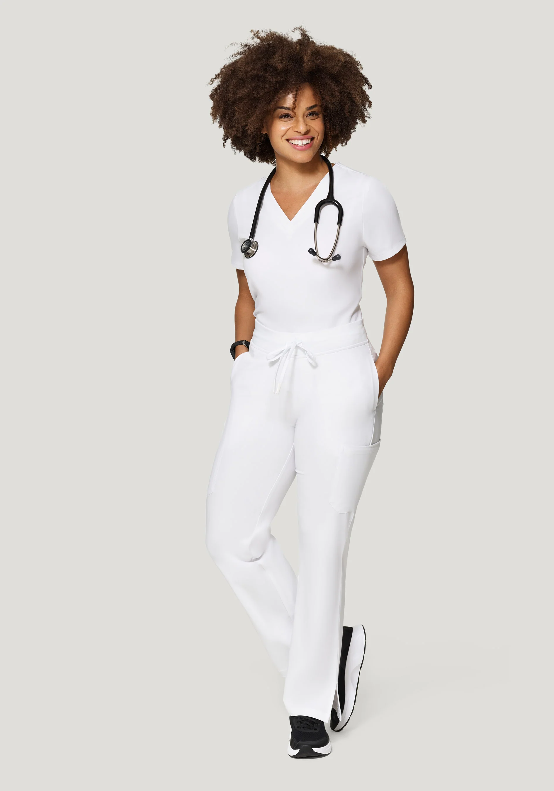 9 Pocket Cargo Pants White - Image 2