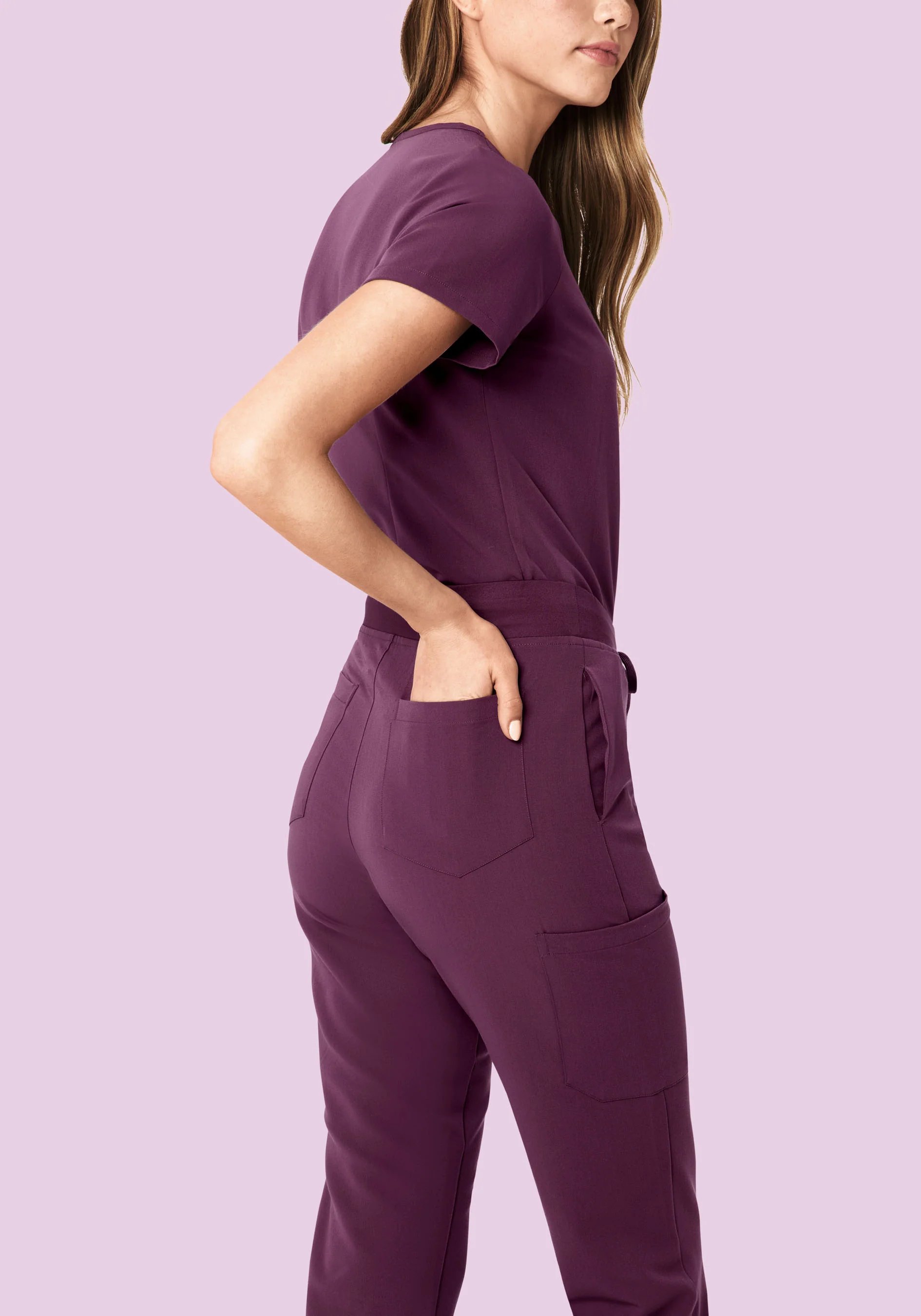 9 Pocket Joggers Bordeaux - Image 4