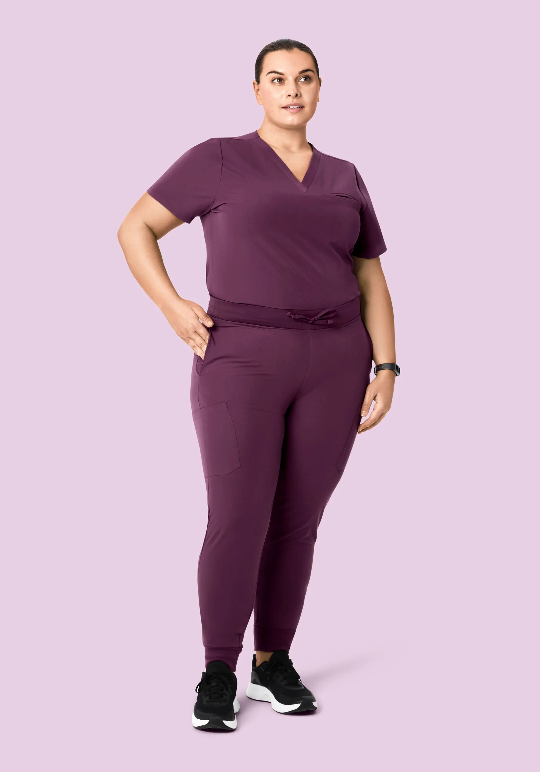 9 Pocket Joggers Bordeaux - Image 5