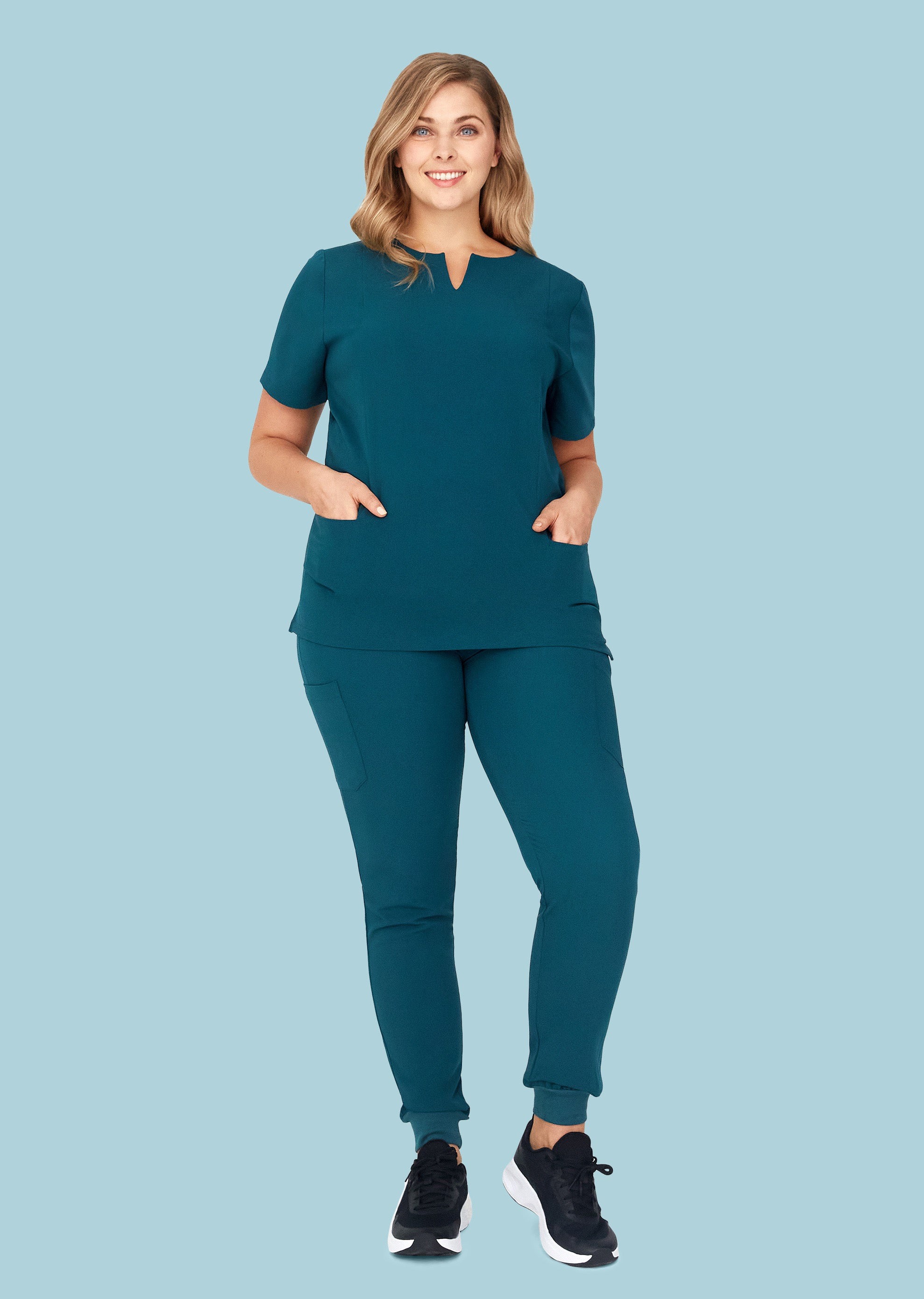 9 Pocket Joggers Caribbean Blue - Image 5