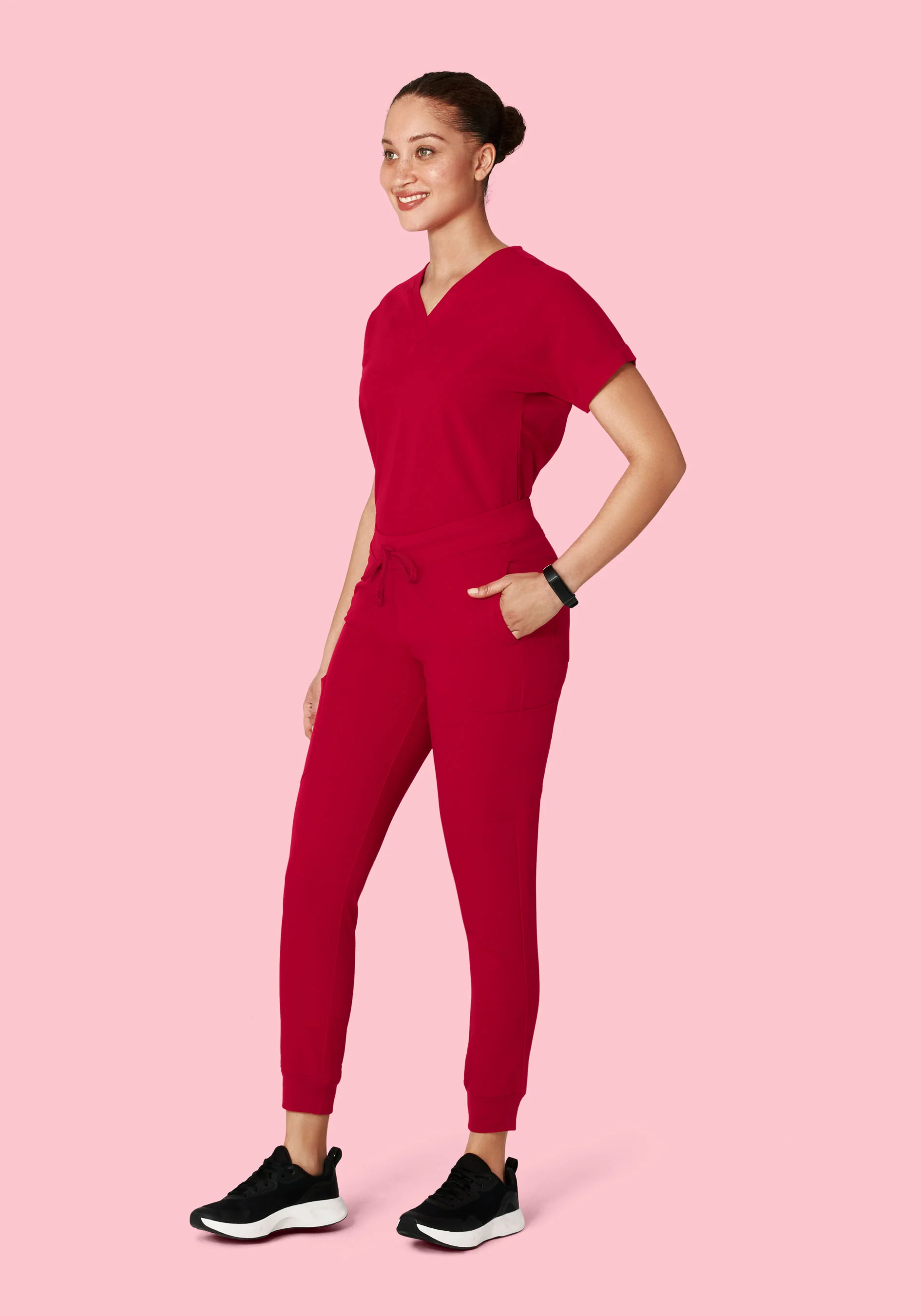 9 Pocket Joggers Crimson - Image 2