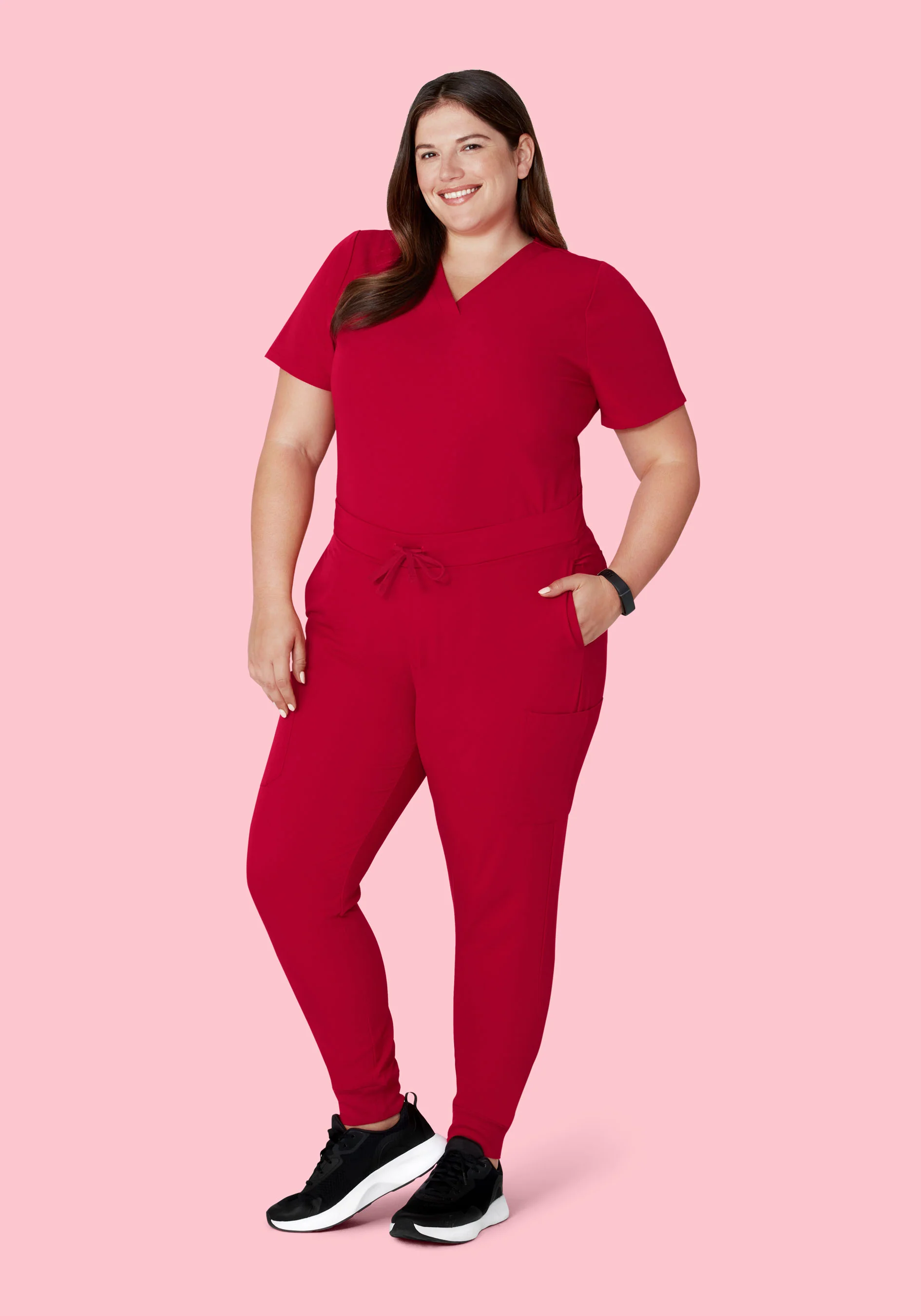 9 Pocket Joggers Crimson - Image 6