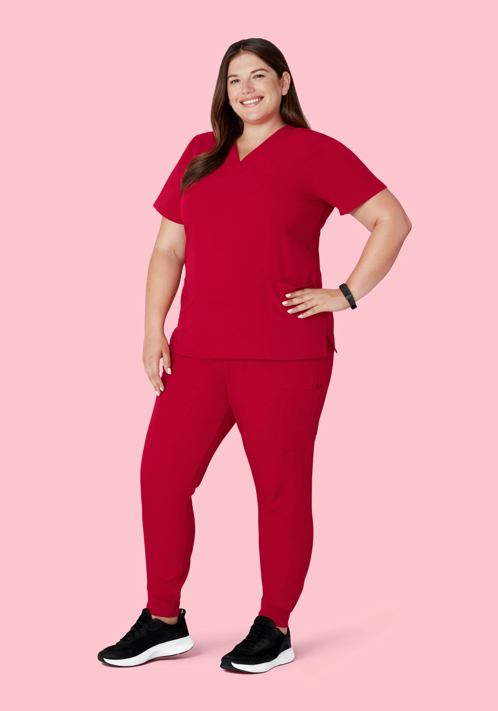 9 Pocket Joggers Crimson - Image 7