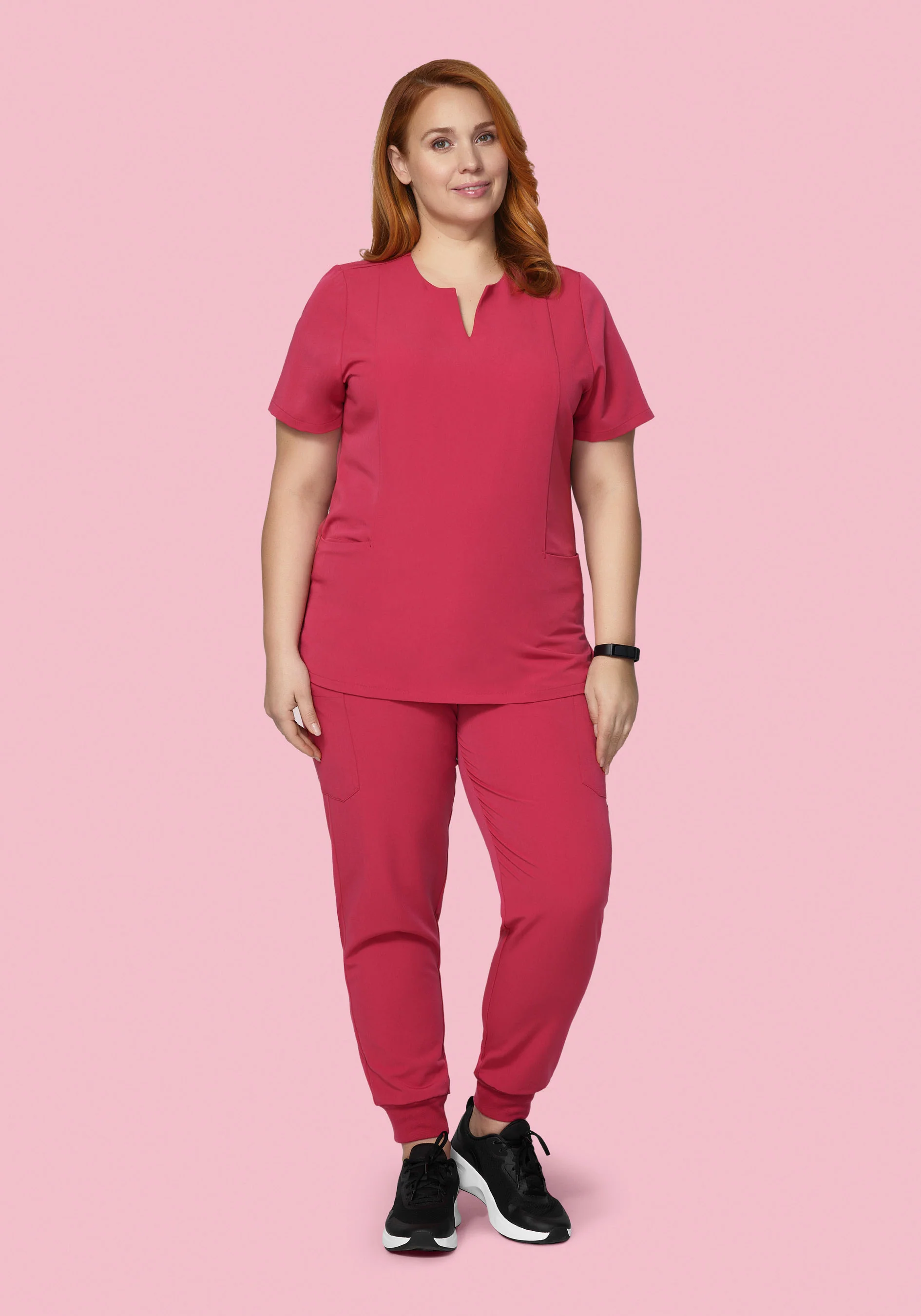 9 Pocket Joggers Deep Rose - Image 10