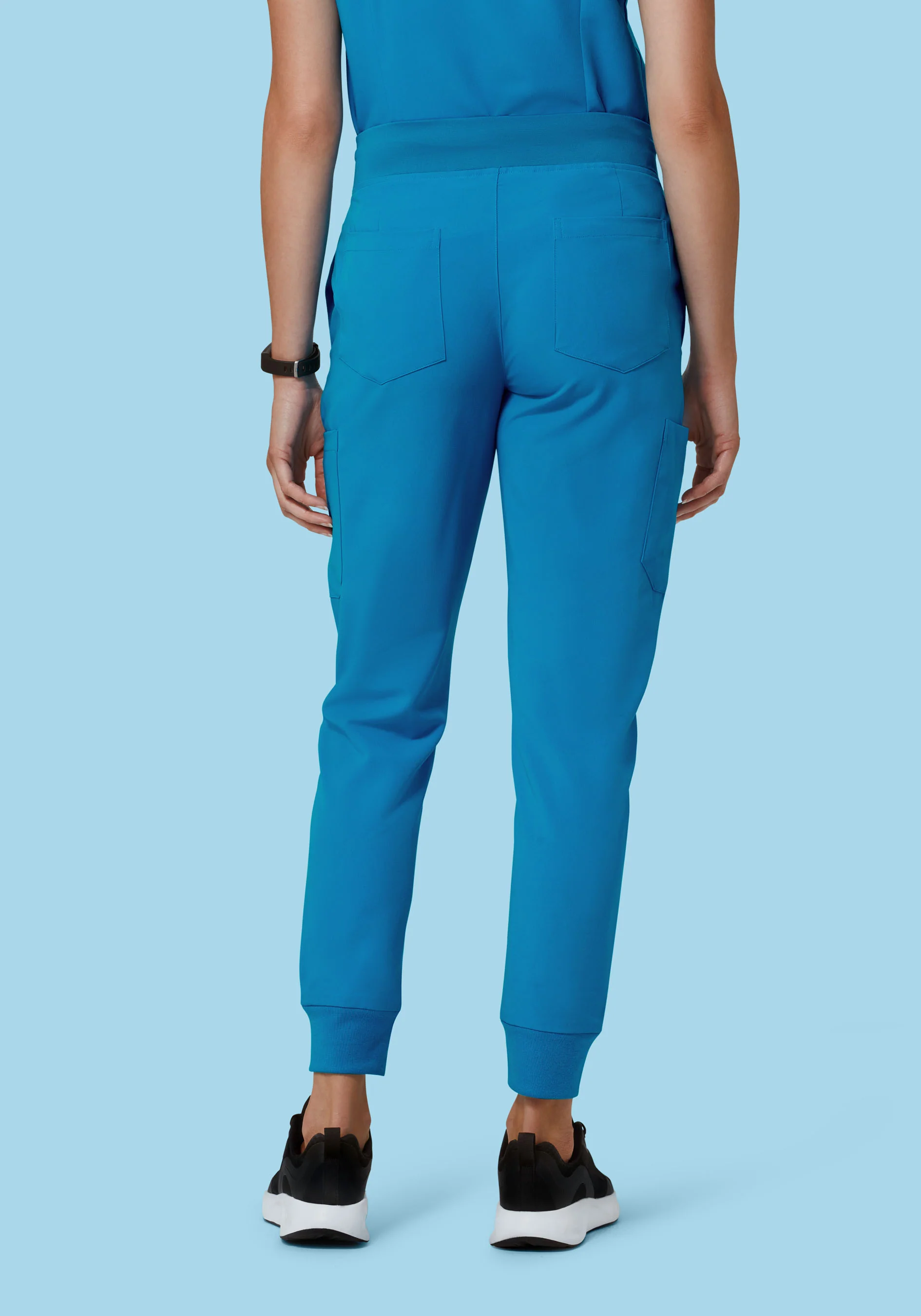 9 Pocket Joggers Electric Blue - Image 5