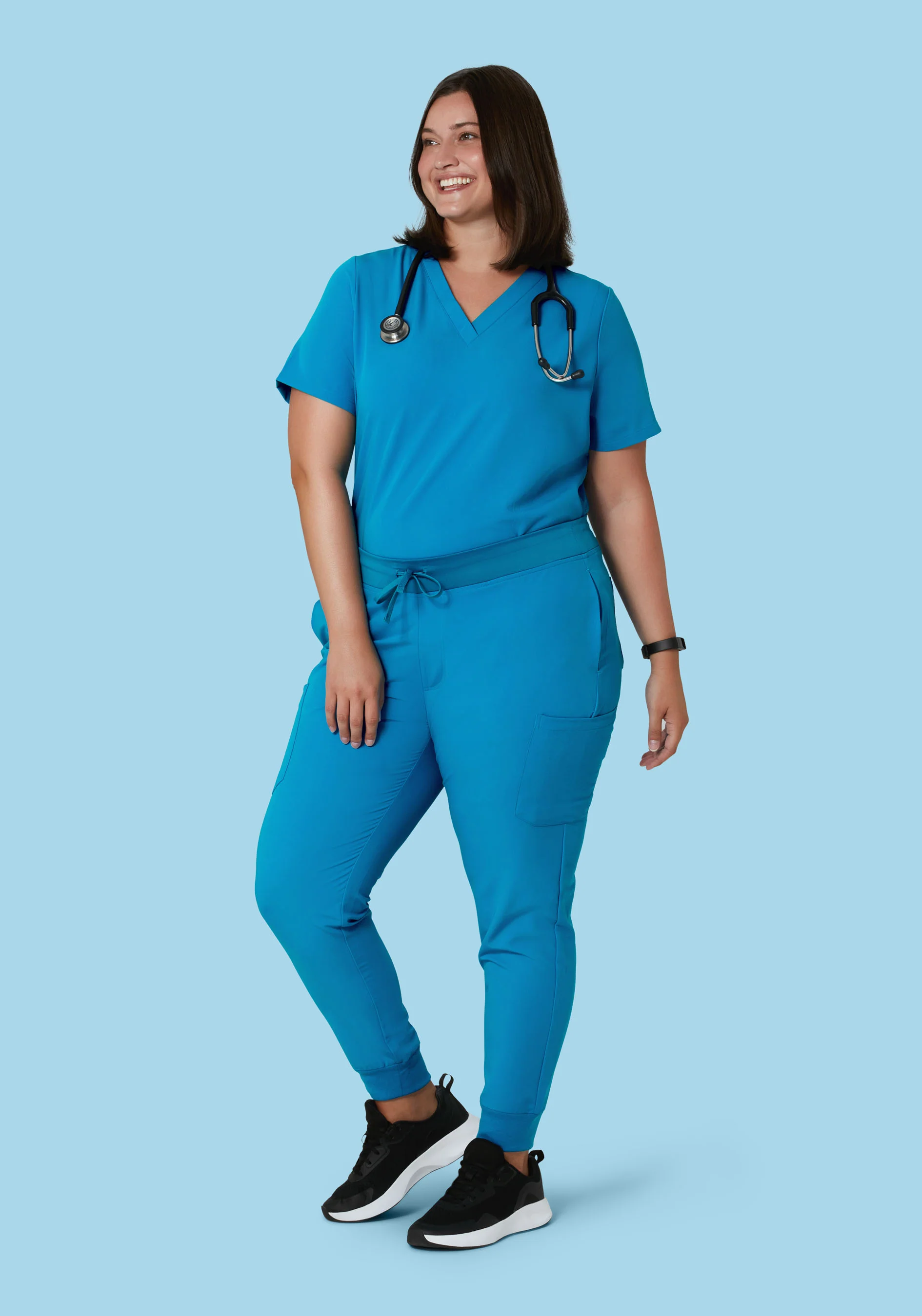 9 Pocket Joggers Electric Blue - Image 6