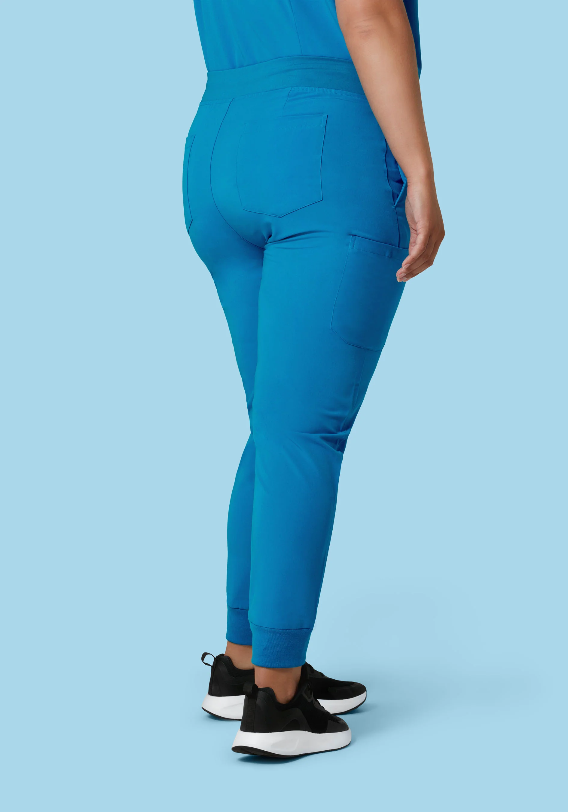 9 Pocket Joggers Electric Blue - Image 9