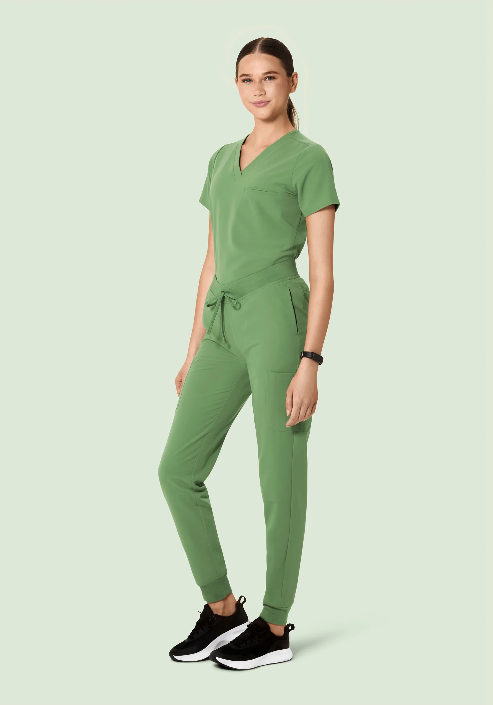 9 Pocket Joggers Hazel Green - Image 2