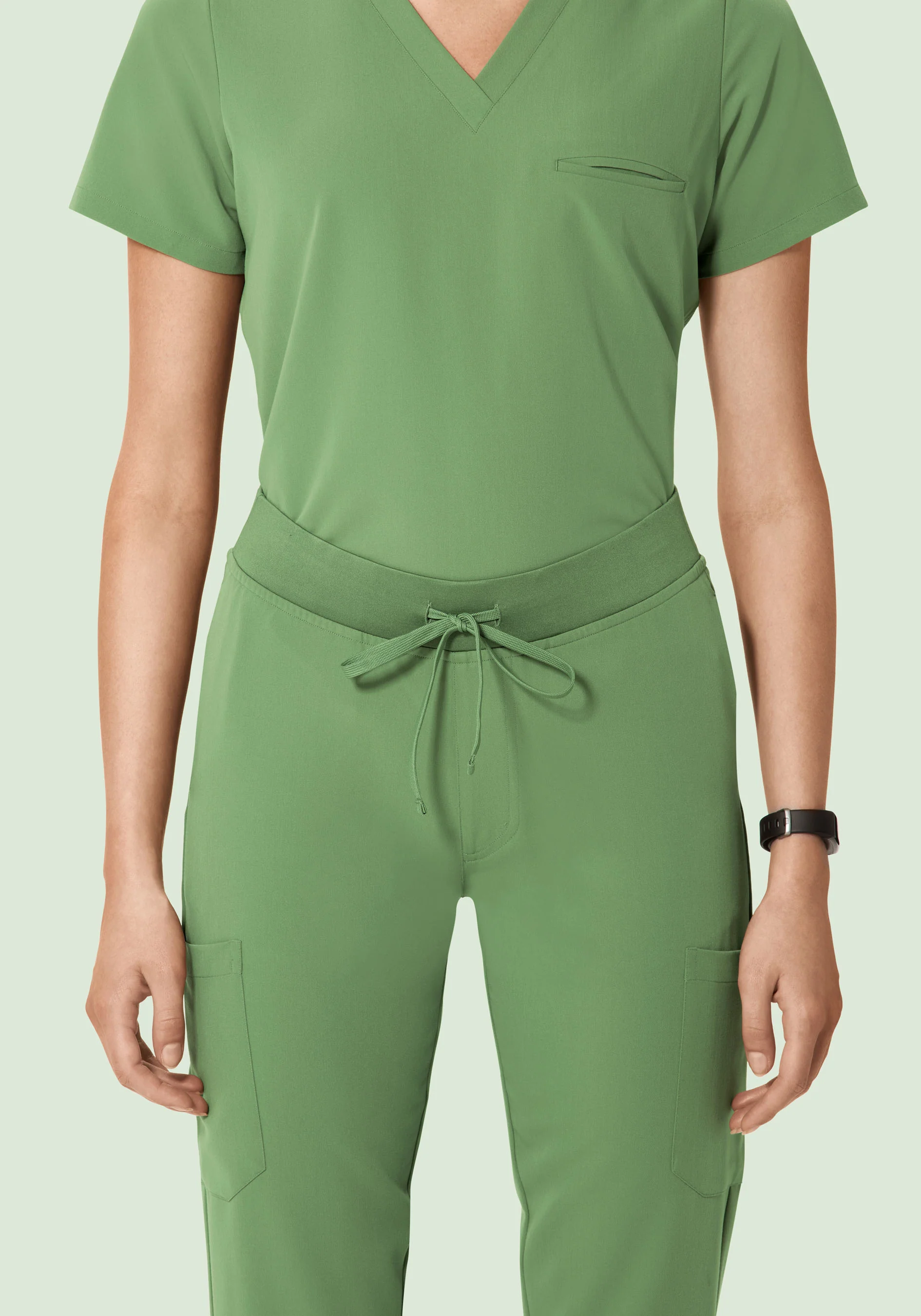 9 Pocket Joggers Hazel Green - Image 3