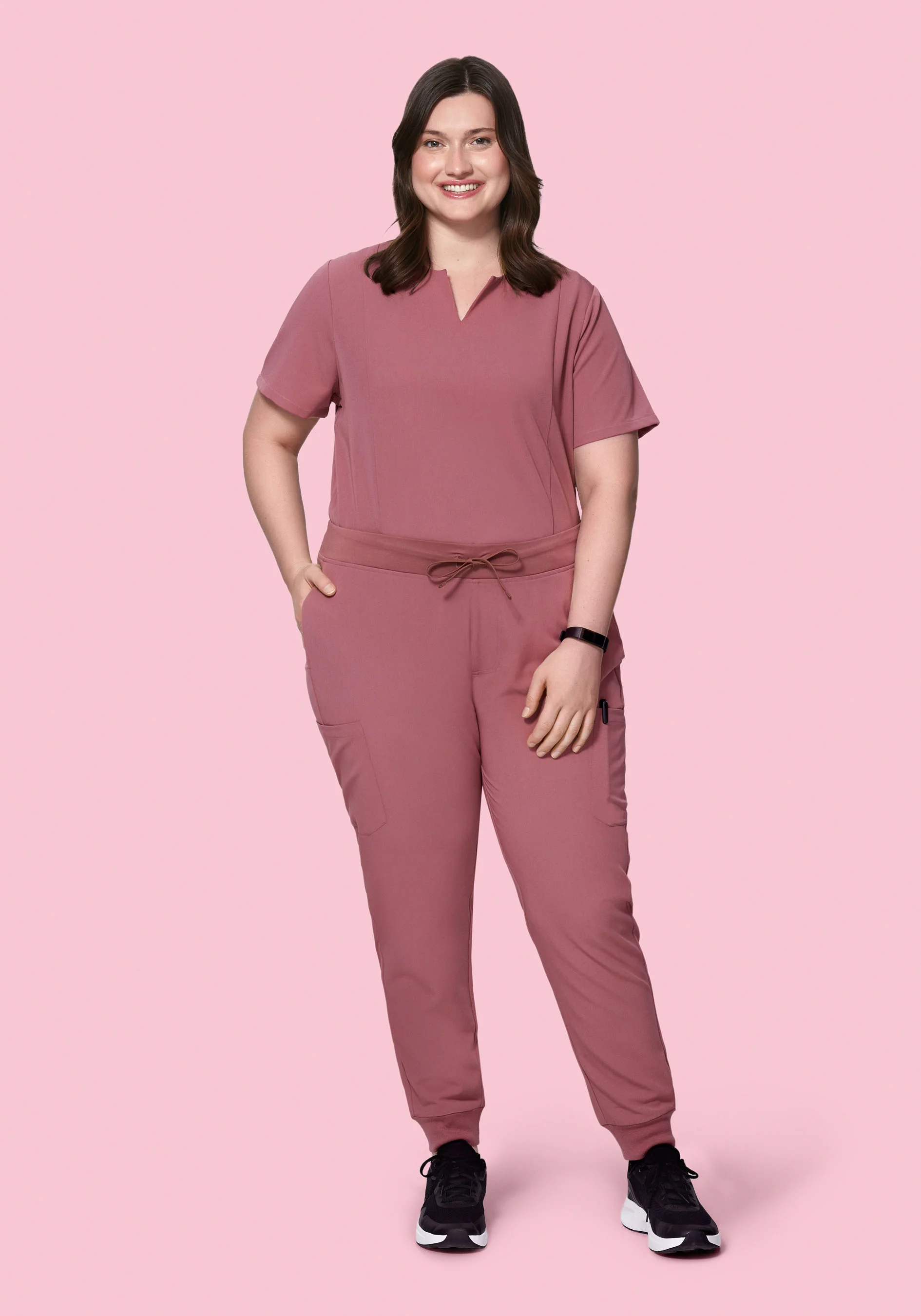 9 Pocket Joggers Mauve - Image 6
