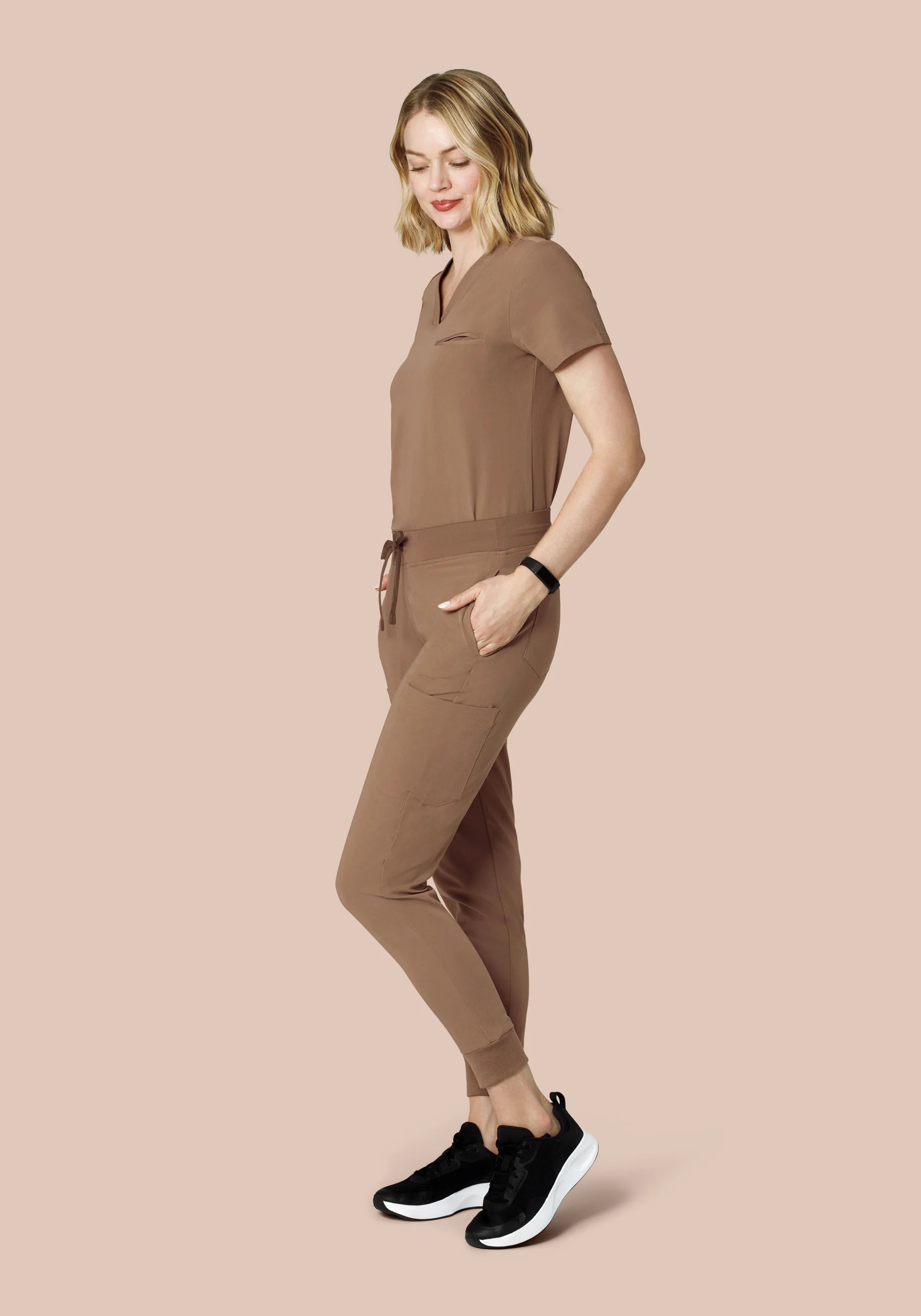 9 Pocket Joggers Mocha - Image 3
