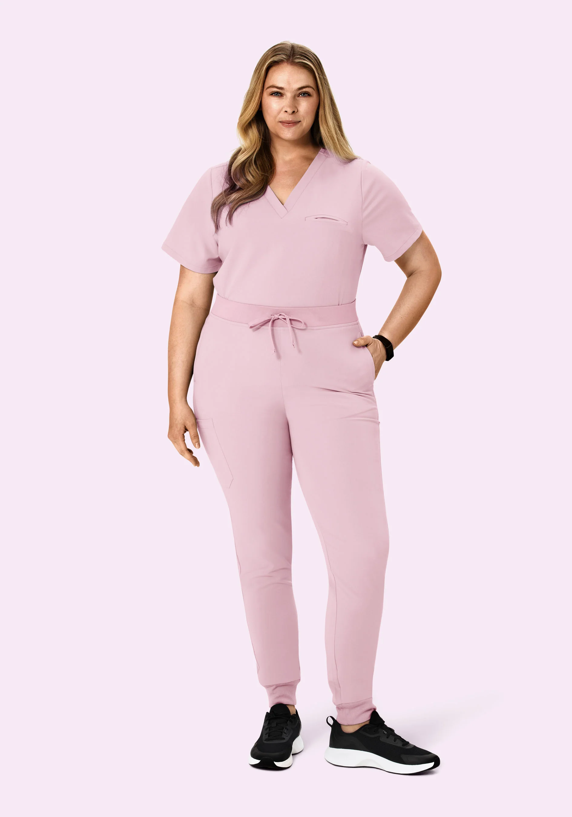 9 Pocket Joggers Pink Pearl - Image 6