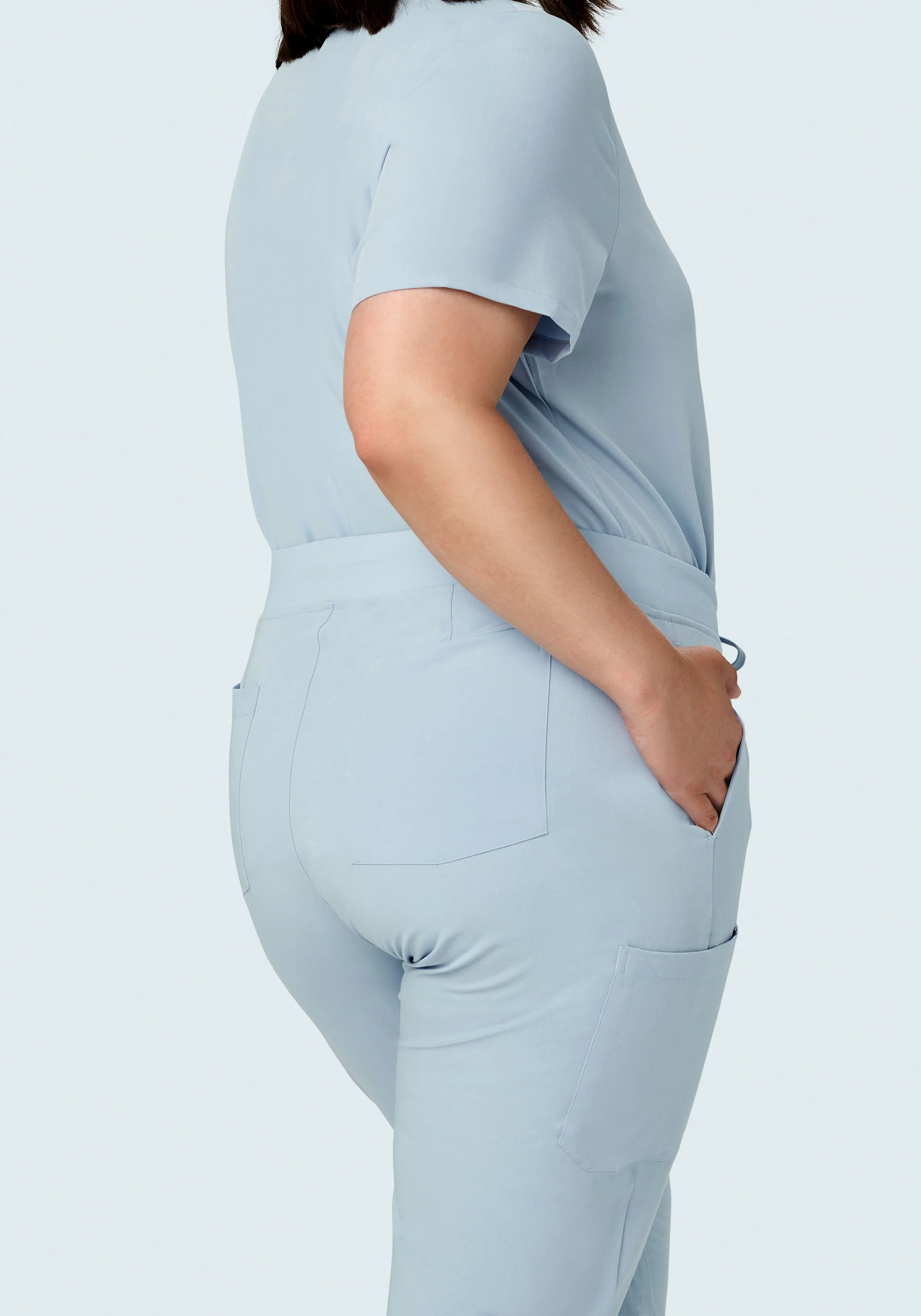 9 Pocket Joggers Powder Blue - Image 9
