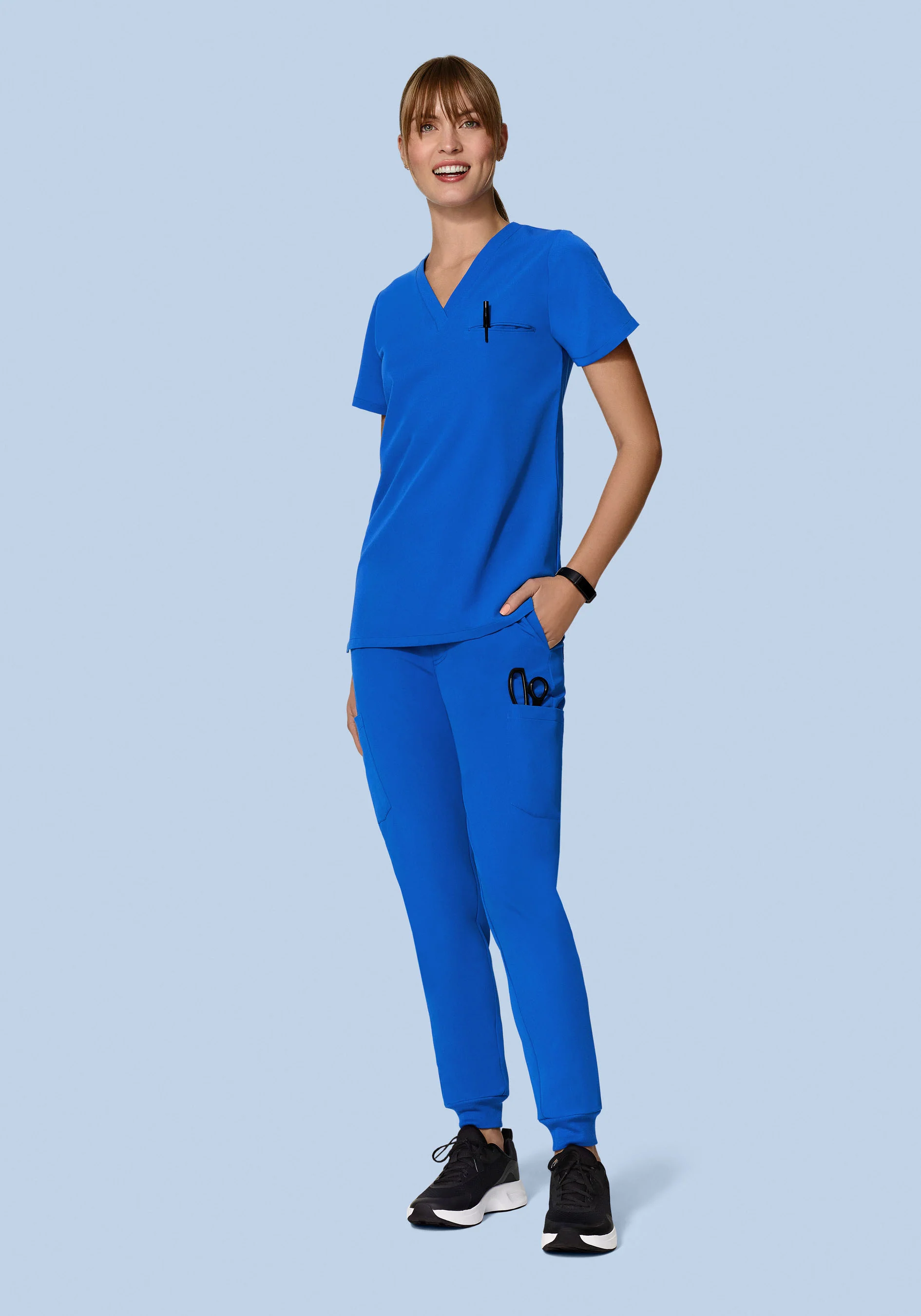 9 Pocket Joggers Royal Blue - Image 4