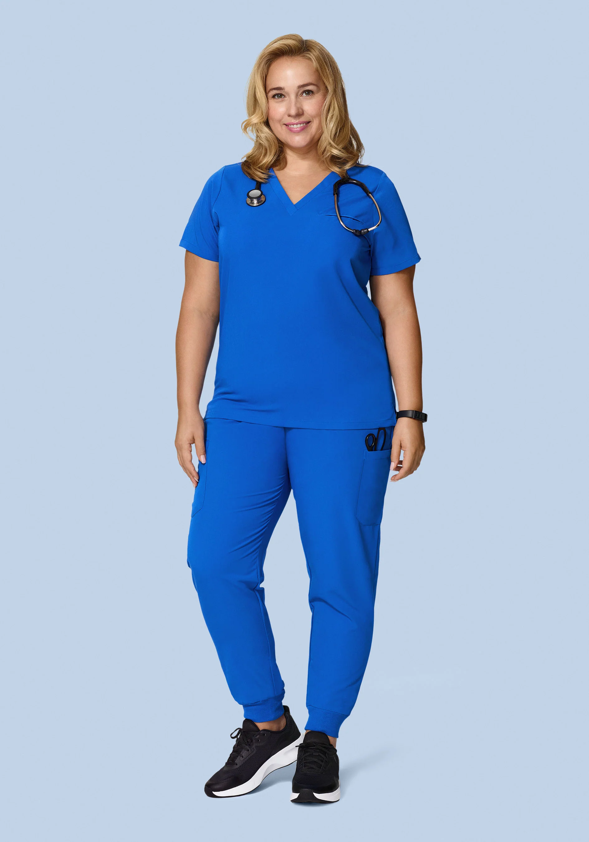 9 Pocket Joggers Royal Blue - Image 6