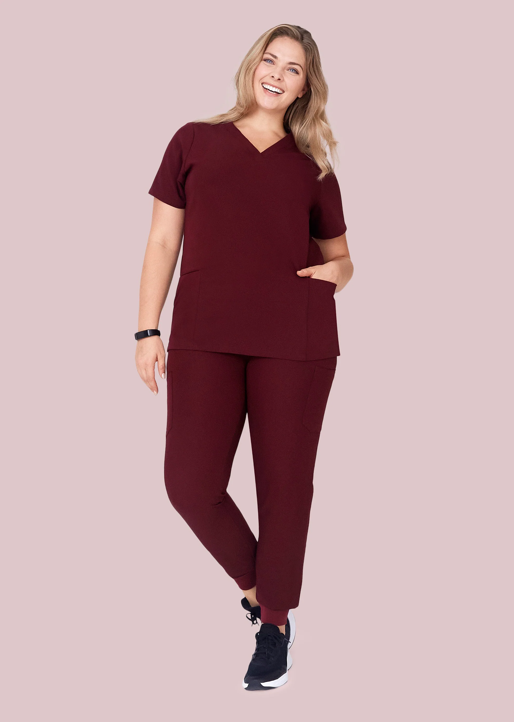 9 Pocket Joggers Wine - Image 4