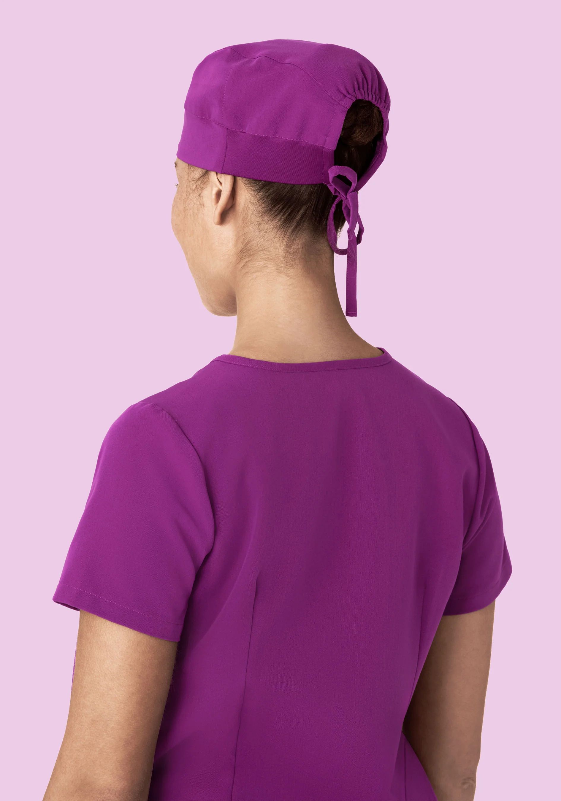 Contemporary Scrub Cap Dark Orchid - Image 2