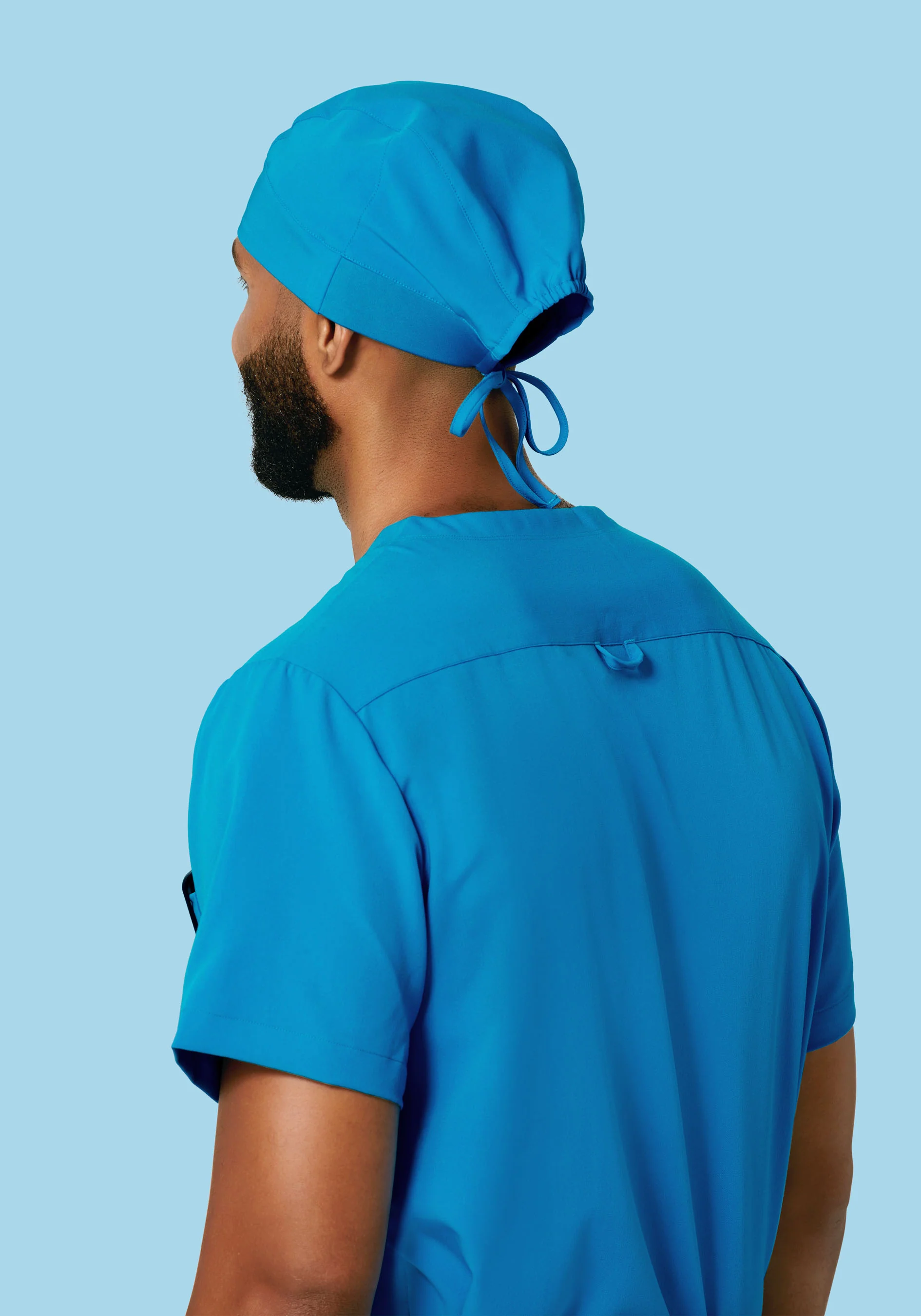 Contemporary Scrub Cap Electric Blue - Image 4
